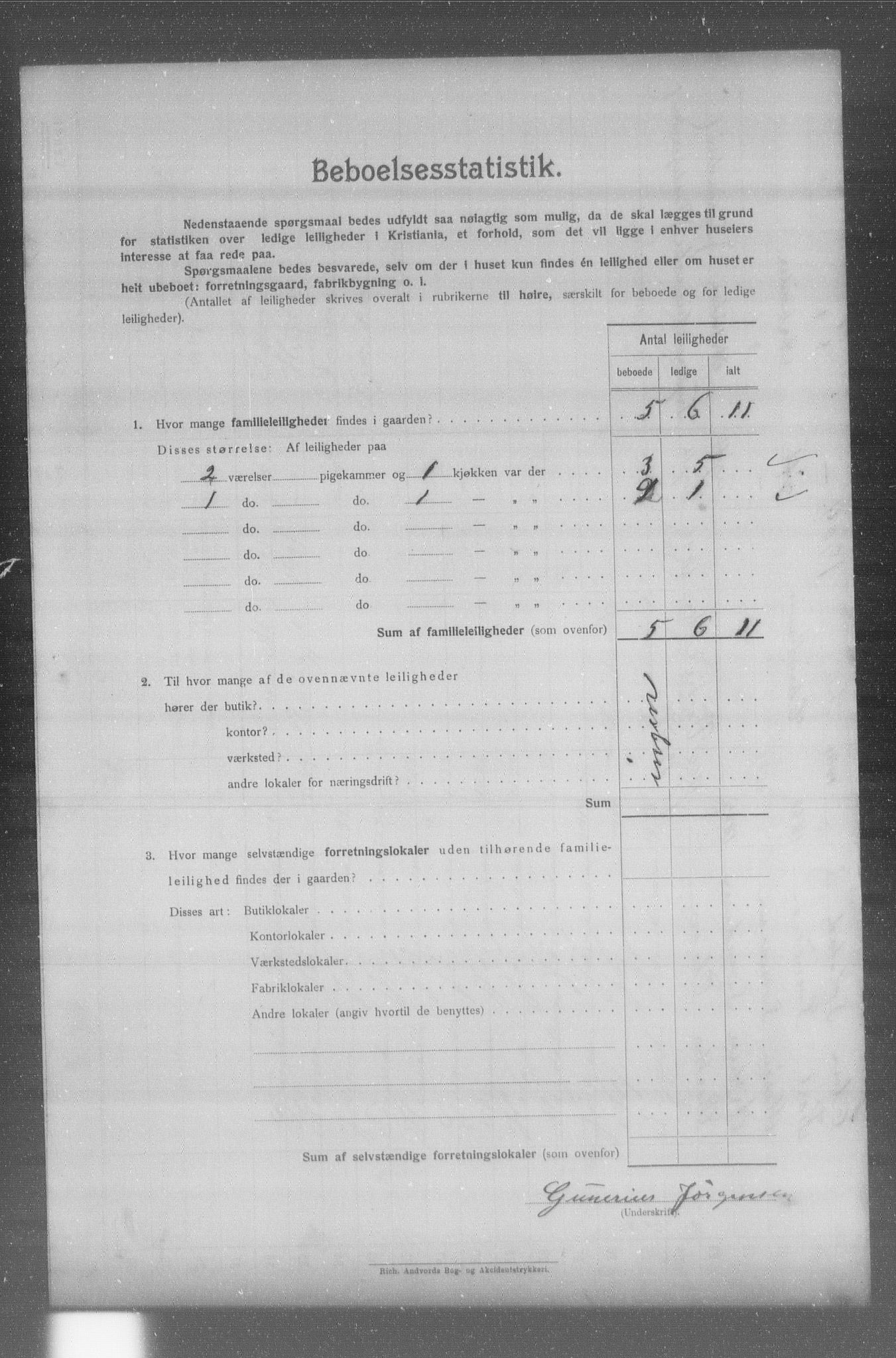 OBA, Municipal Census 1904 for Kristiania, 1904, p. 17275