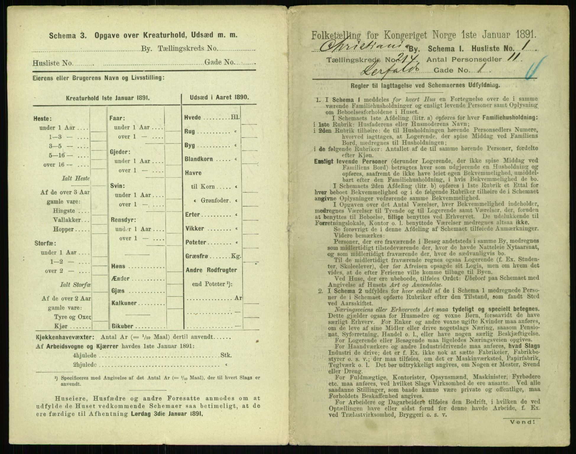 RA, 1891 census for 0301 Kristiania, 1891, p. 127238