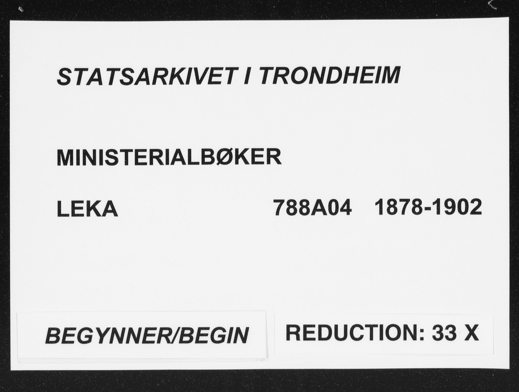 Ministerialprotokoller, klokkerbøker og fødselsregistre - Nord-Trøndelag, SAT/A-1458/788/L0697: Parish register (official) no. 788A04, 1878-1902