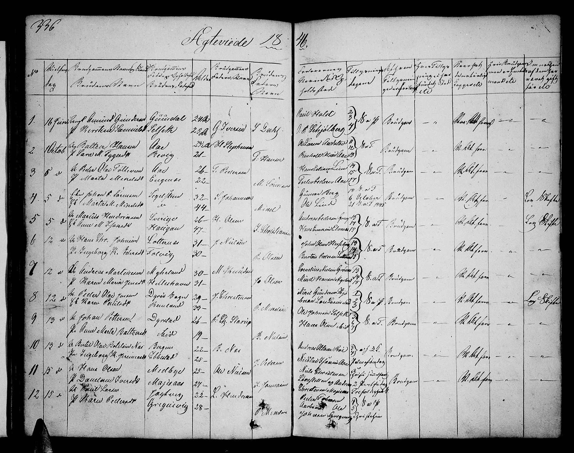 Ibestad sokneprestembete, SATØ/S-0077/H/Ha/Hab/L0003klokker: Parish register (copy) no. 3, 1833-1852, p. 336