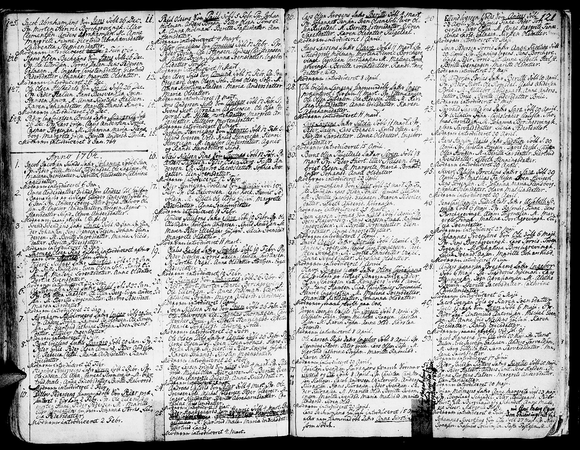 Ministerialprotokoller, klokkerbøker og fødselsregistre - Sør-Trøndelag, AV/SAT-A-1456/681/L0925: Parish register (official) no. 681A03, 1727-1766, p. 121