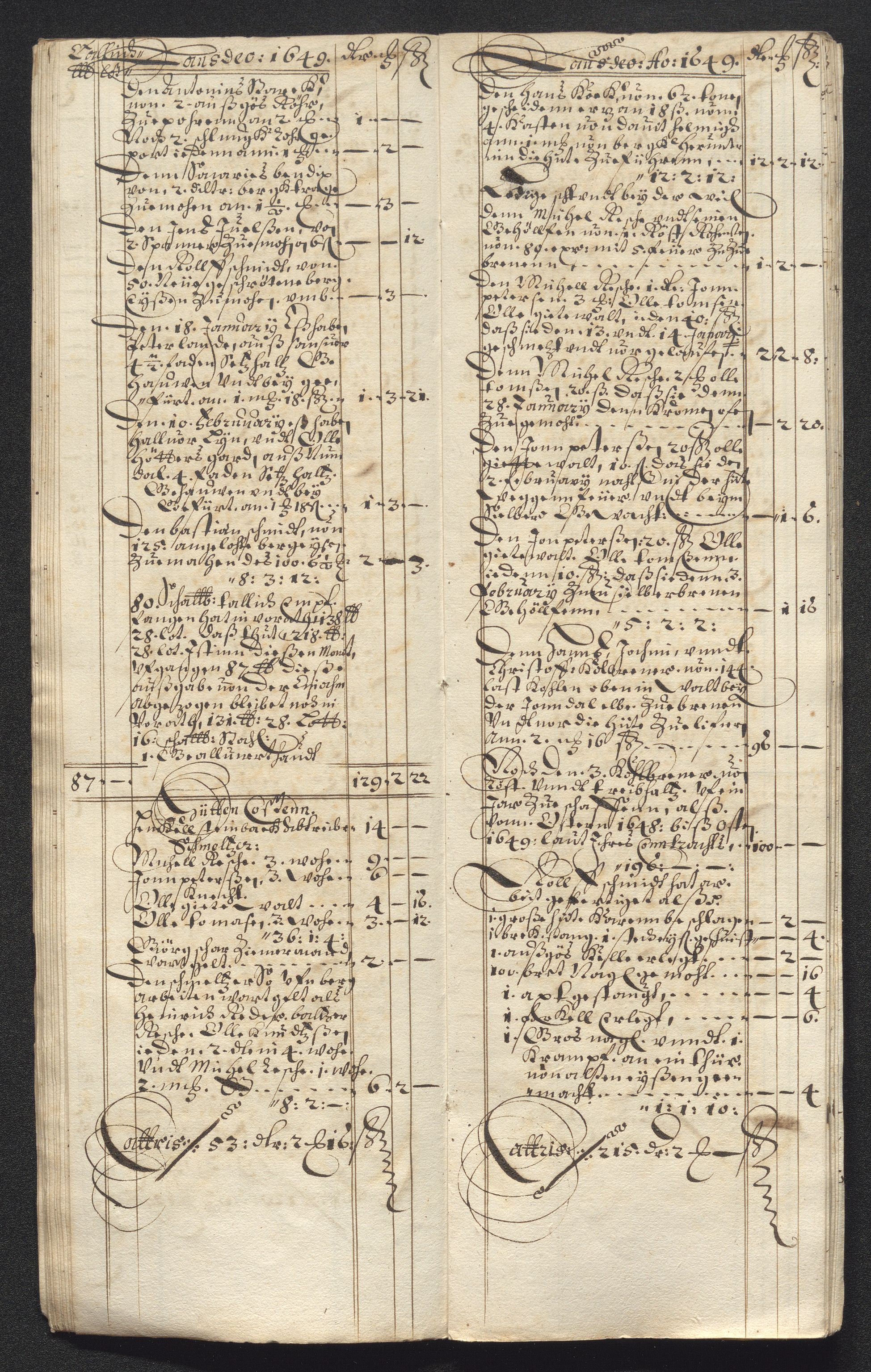 Kongsberg Sølvverk 1623-1816, AV/SAKO-EA-3135/001/D/Dc/Dcd/L0023: Utgiftsregnskap for gruver m.m., 1649, p. 216