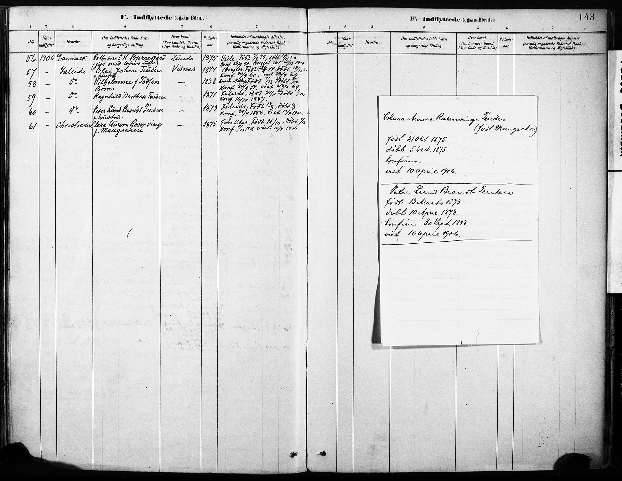 Stryn Sokneprestembete, AV/SAB-A-82501: Parish register (official) no. B 1, 1878-1907, p. 143