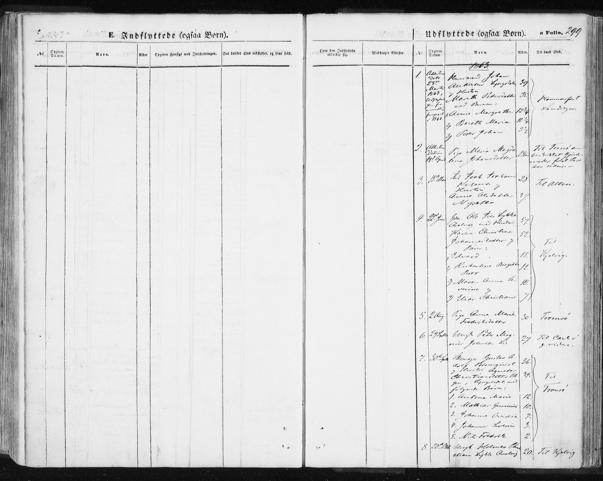 Lyngen sokneprestembete, AV/SATØ-S-1289/H/He/Hea/L0005kirke: Parish register (official) no. 5, 1859-1869, p. 299