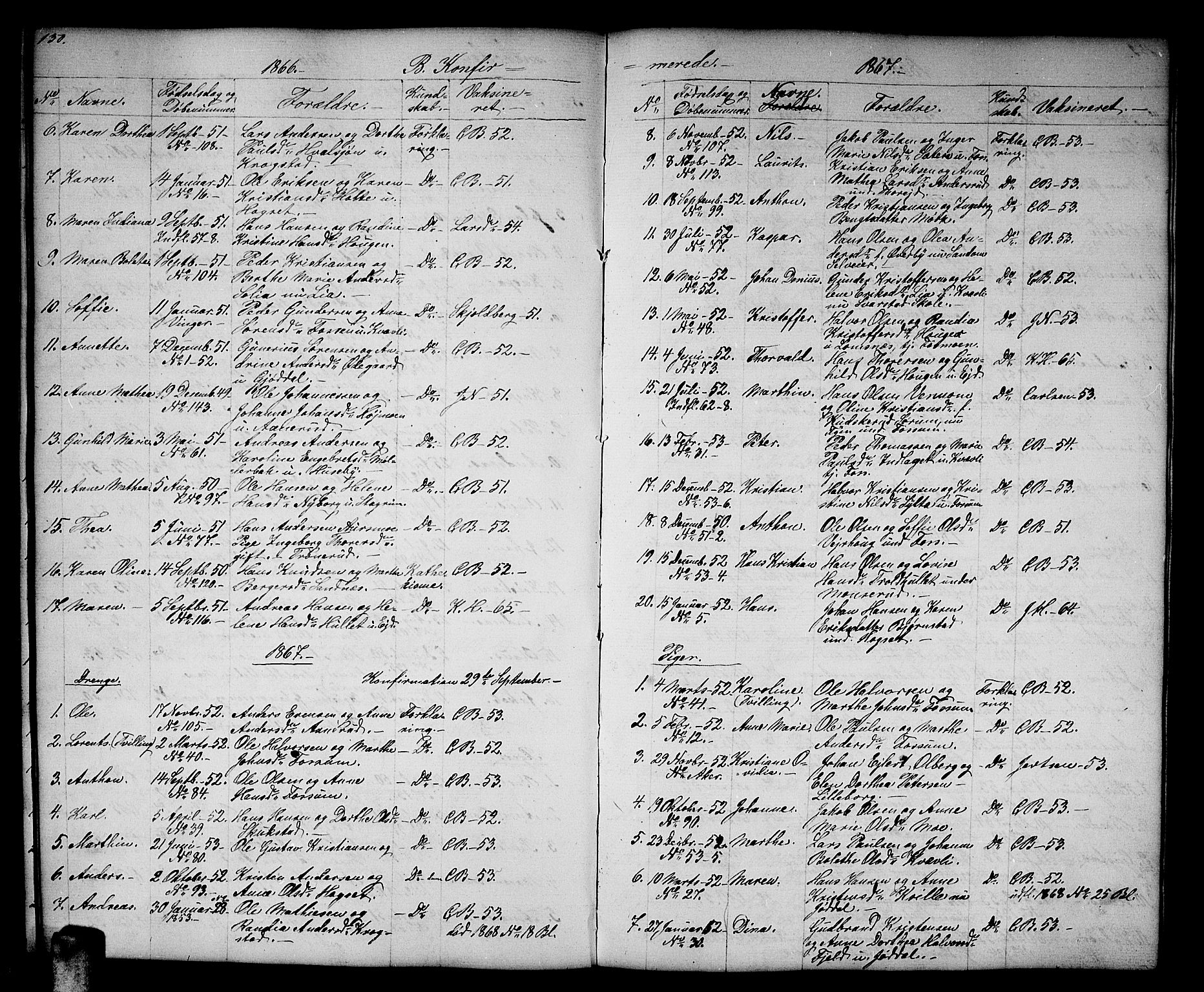 Aurskog prestekontor Kirkebøker, SAO/A-10304a/G/Gb/L0001: Parish register (copy) no. II 1, 1858-1885, p. 150