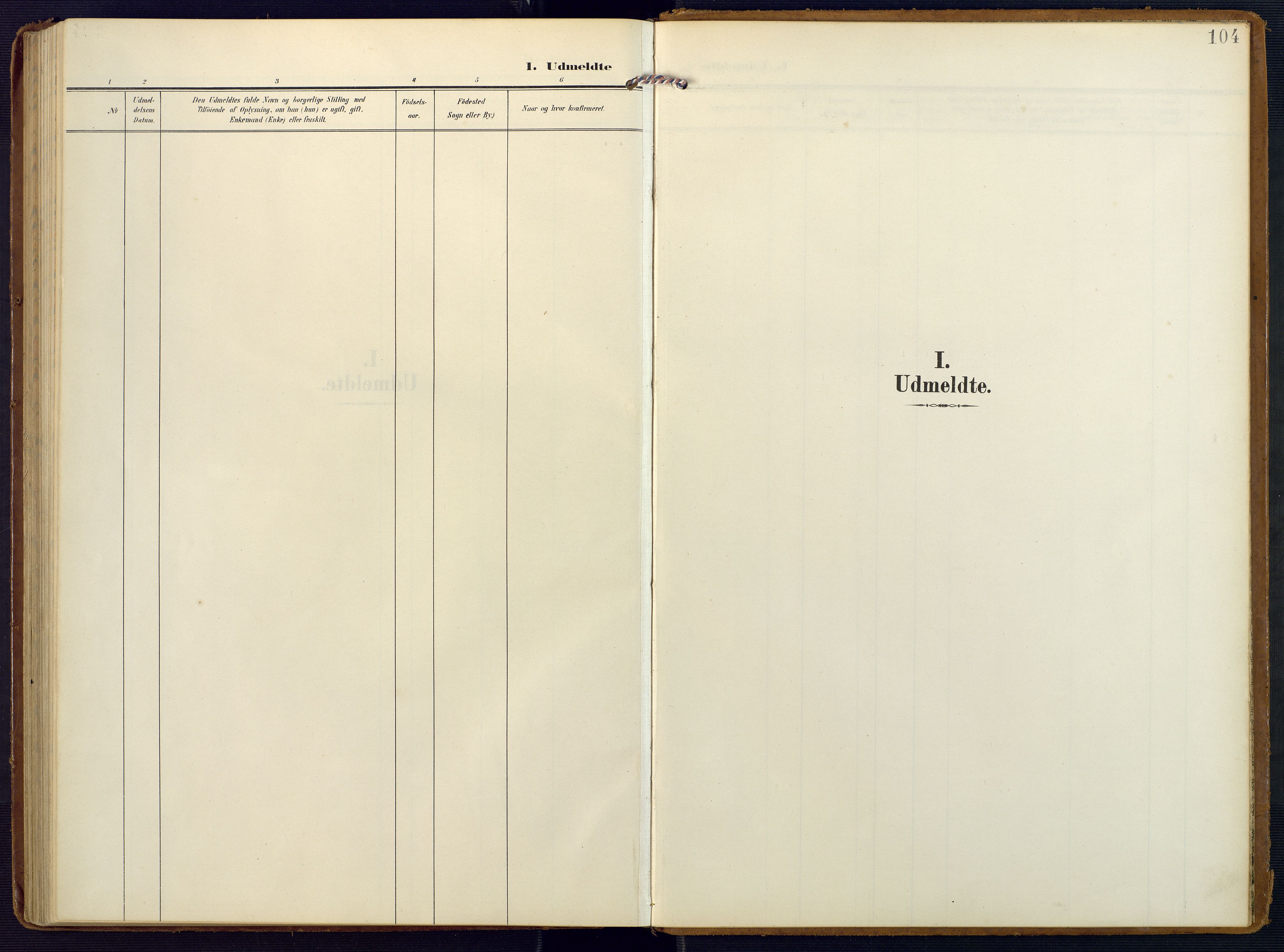 Valle sokneprestkontor, AV/SAK-1111-0044/F/Fa/Faa/L0002: Parish register (official) no. A 2, 1907-1919, p. 104