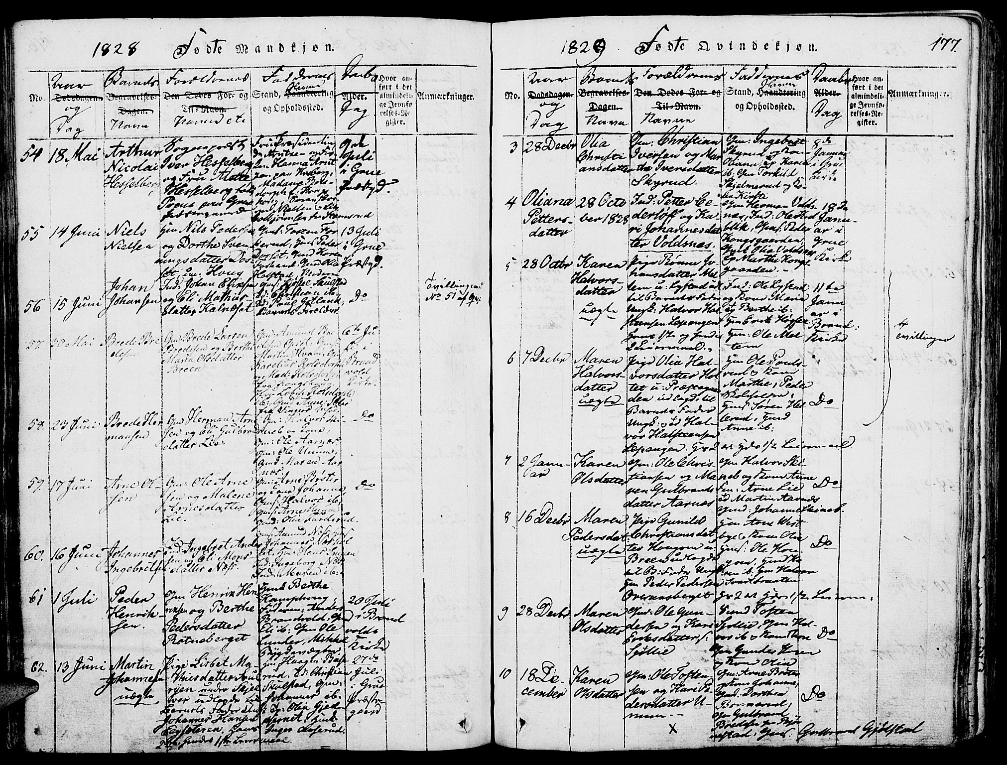 Grue prestekontor, SAH/PREST-036/H/Ha/Haa/L0006: Parish register (official) no. 6, 1814-1830, p. 177