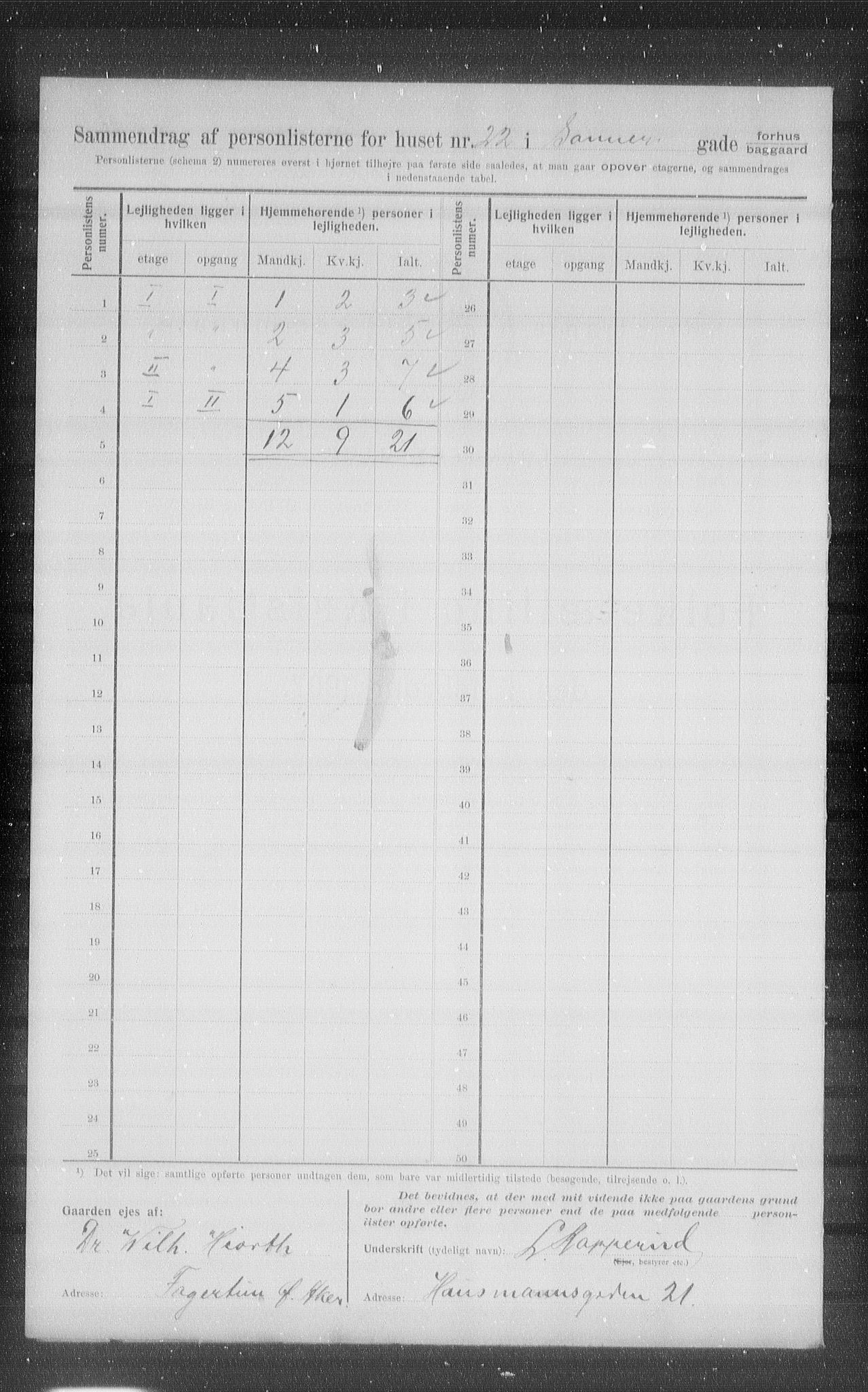 OBA, Municipal Census 1907 for Kristiania, 1907, p. 38627