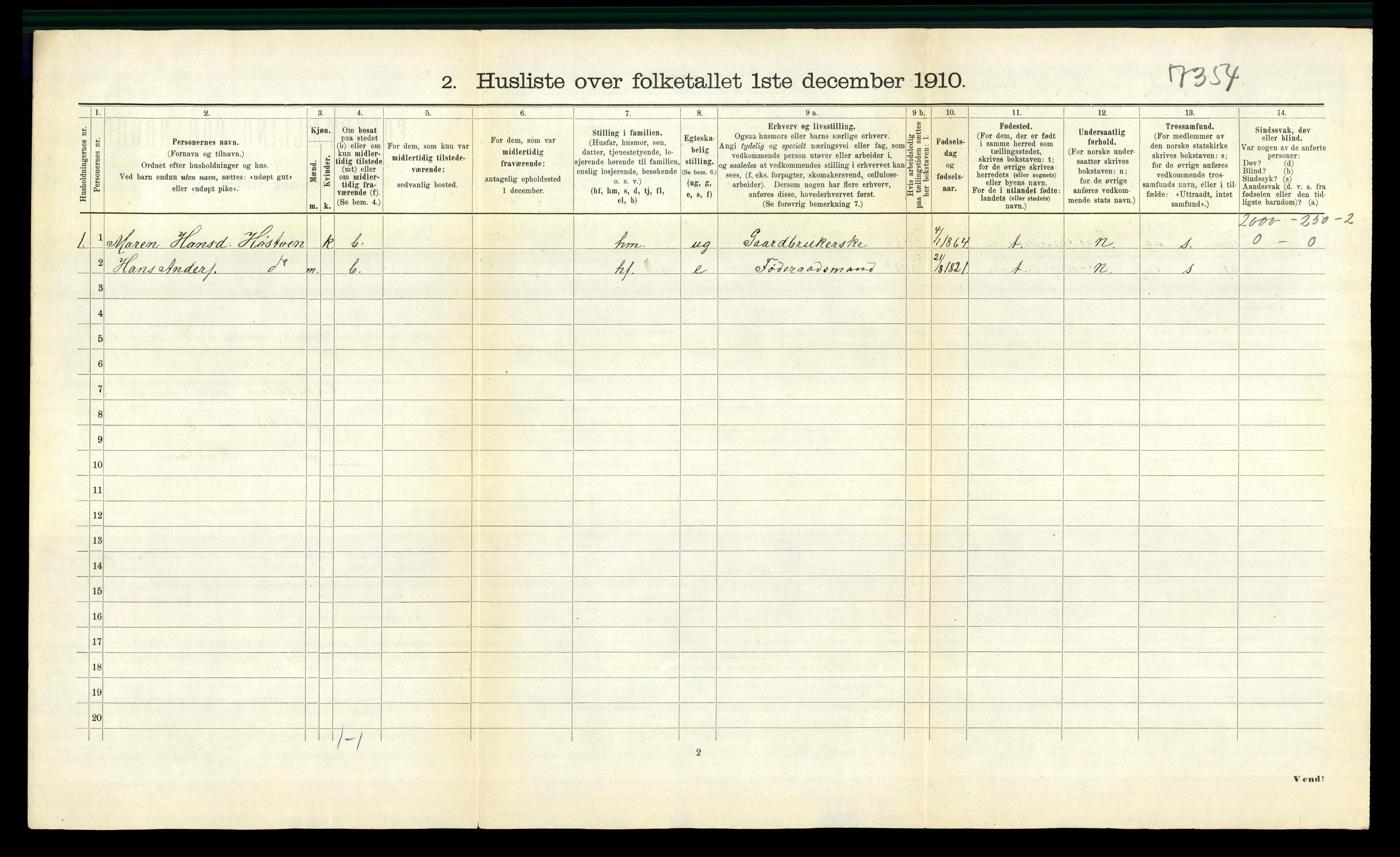 RA, 1910 census for Orkdal, 1910, p. 936