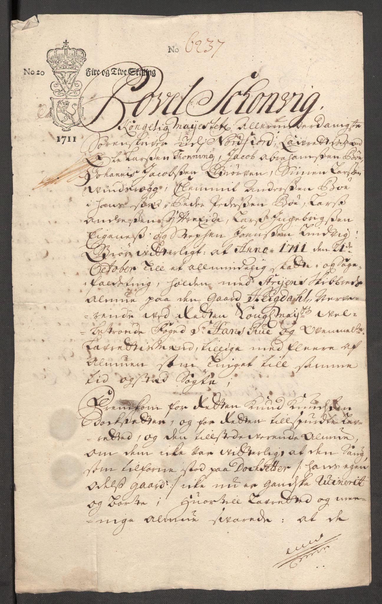 Rentekammeret inntil 1814, Reviderte regnskaper, Fogderegnskap, AV/RA-EA-4092/R53/L3433: Fogderegnskap Sunn- og Nordfjord, 1710-1711, p. 461