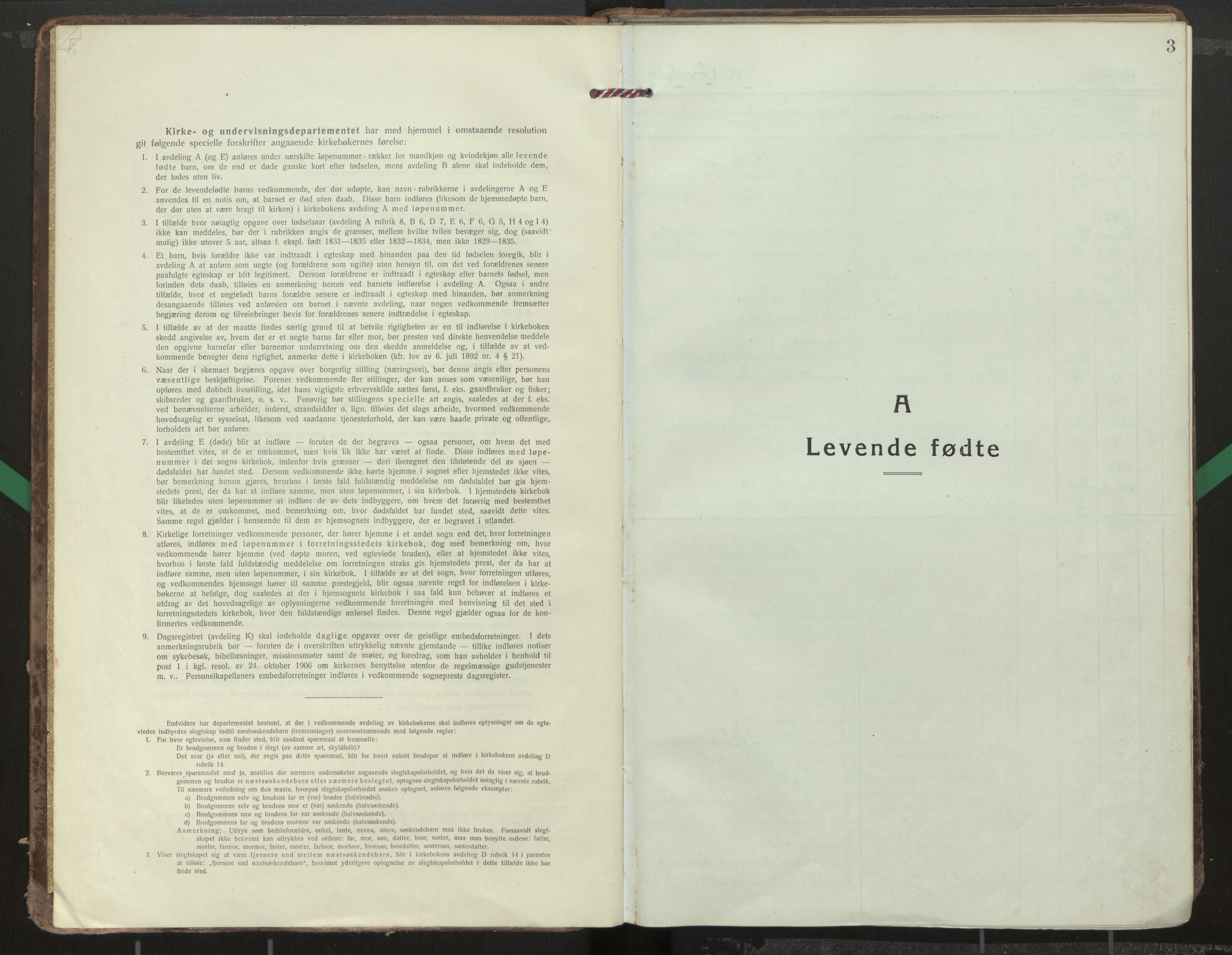 Kinn sokneprestembete, SAB/A-80801/H/Haa/Haae/L0002: Parish register (official) no. E 2, 1917-1937, p. 3