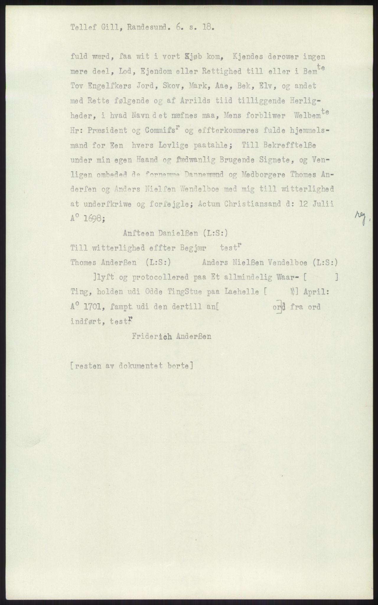 Samlinger til kildeutgivelse, Diplomavskriftsamlingen, AV/RA-EA-4053/H/Ha, p. 1293