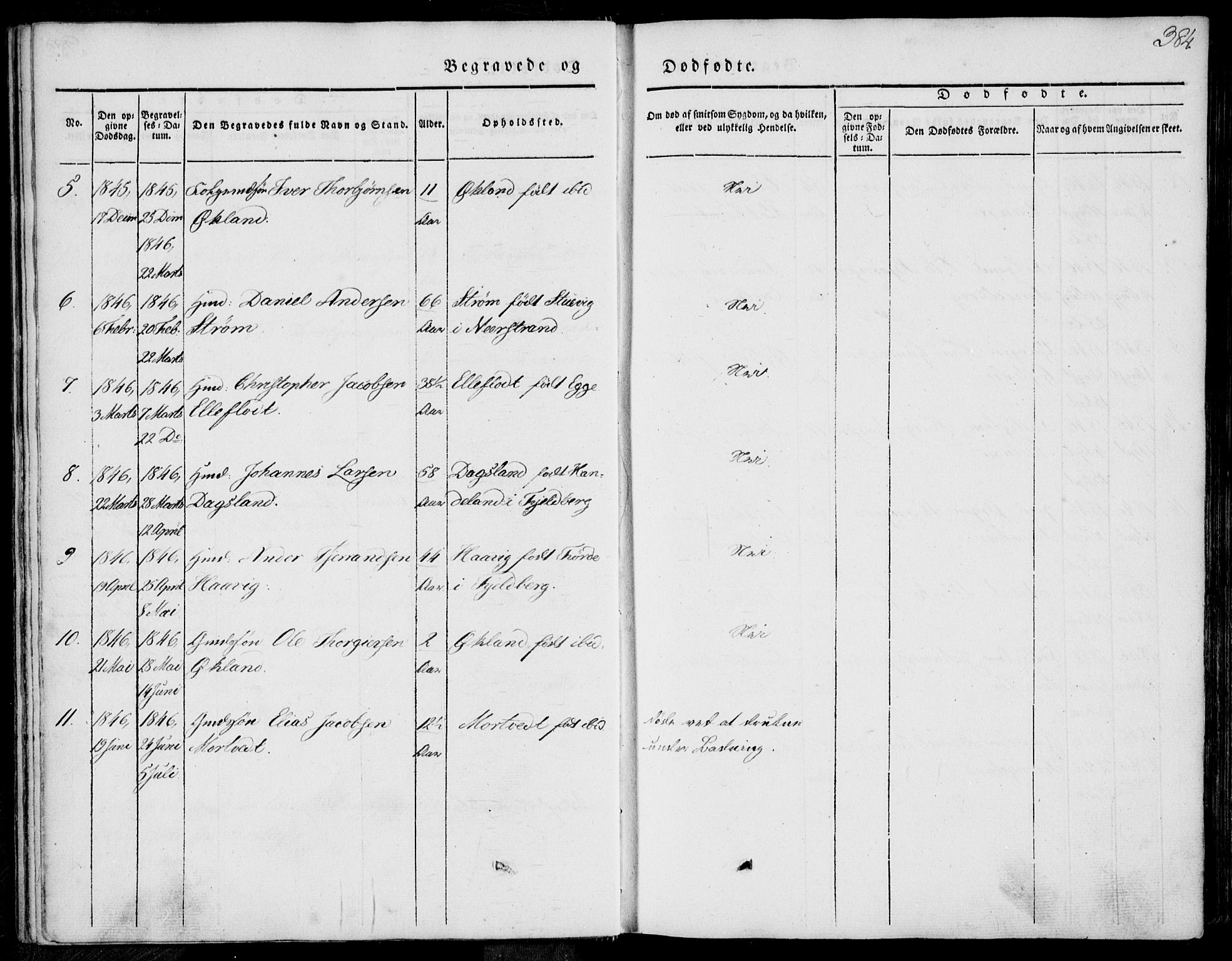 Skjold sokneprestkontor, AV/SAST-A-101847/H/Ha/Haa/L0006: Parish register (official) no. A 6.2, 1835-1858, p. 384