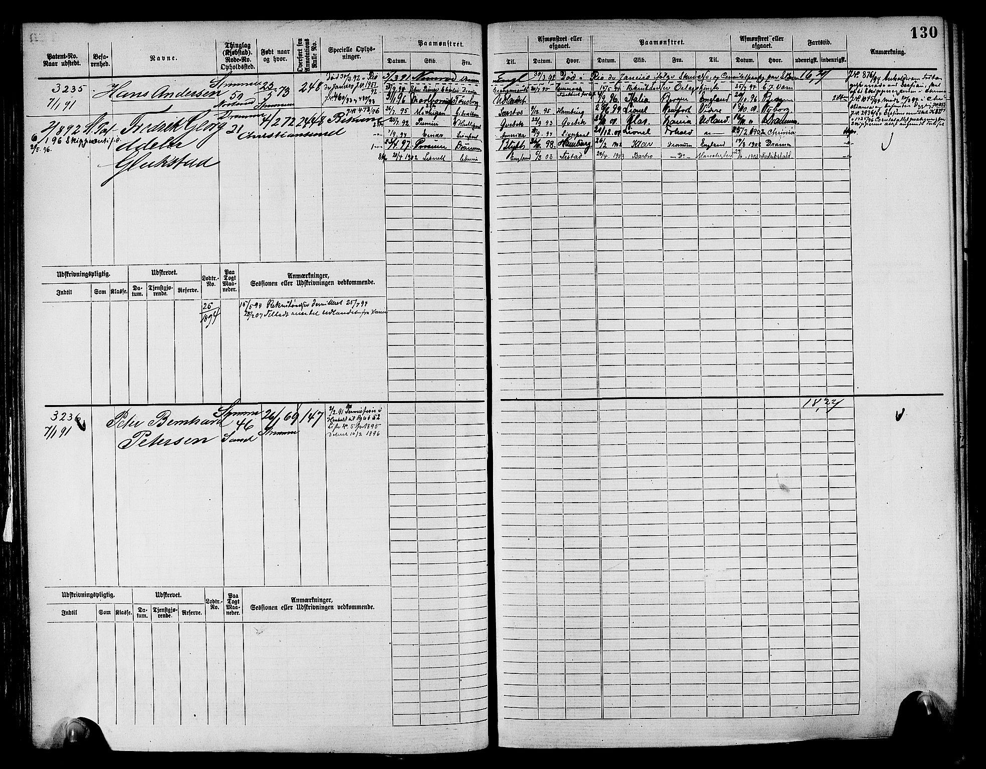 Drammen innrulleringsdistrikt, AV/SAKO-A-781/F/Fc/L0004: Hovedrulle, 1885, p. 135