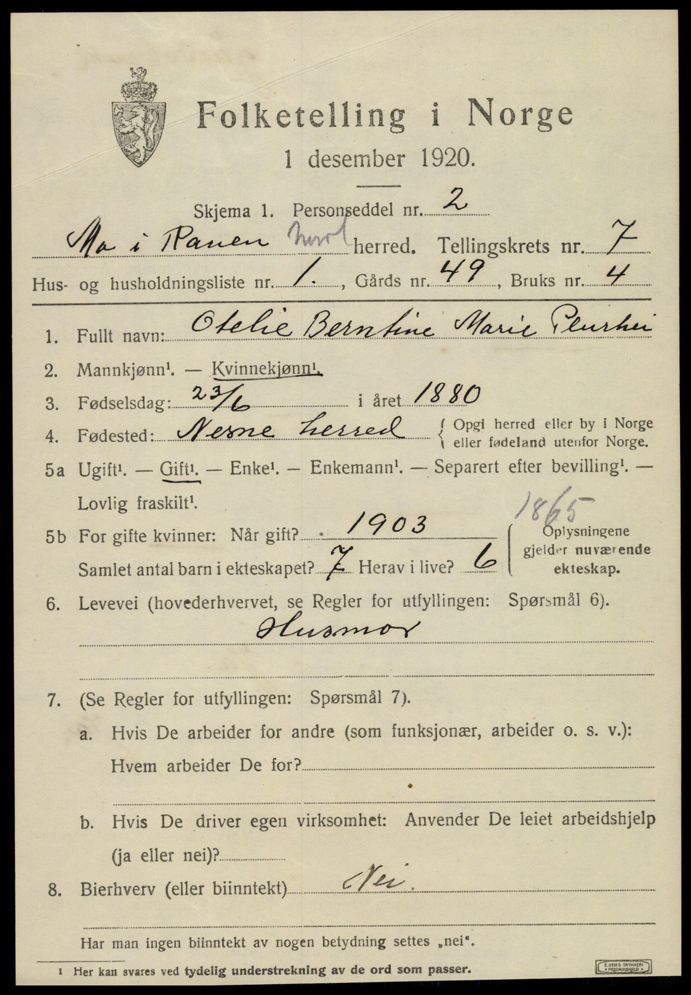 SAT, 1920 census for Mo, 1920, p. 7309