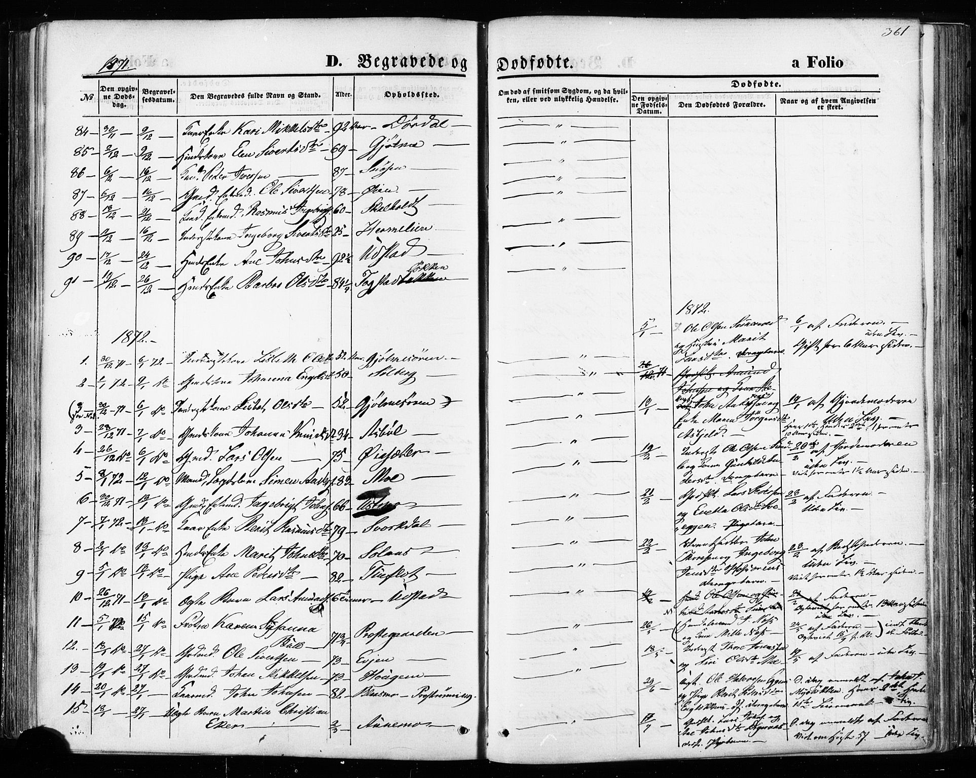 Ministerialprotokoller, klokkerbøker og fødselsregistre - Sør-Trøndelag, SAT/A-1456/668/L0807: Parish register (official) no. 668A07, 1870-1880, p. 361