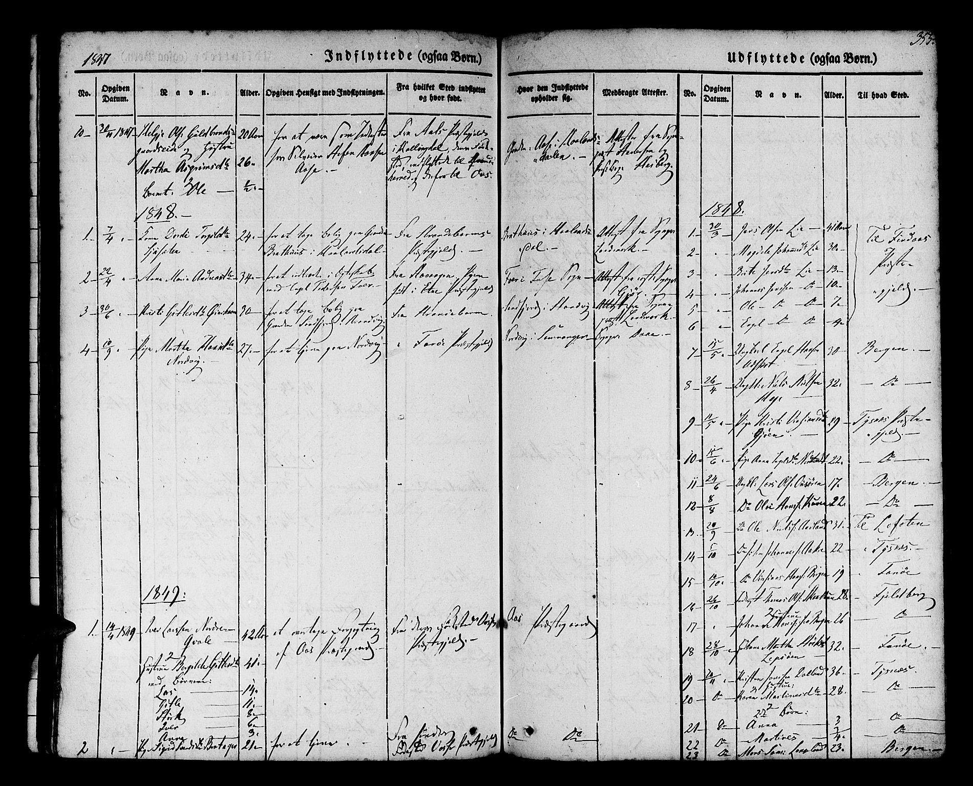 Os sokneprestembete, SAB/A-99929: Parish register (official) no. A 15, 1839-1851, p. 355