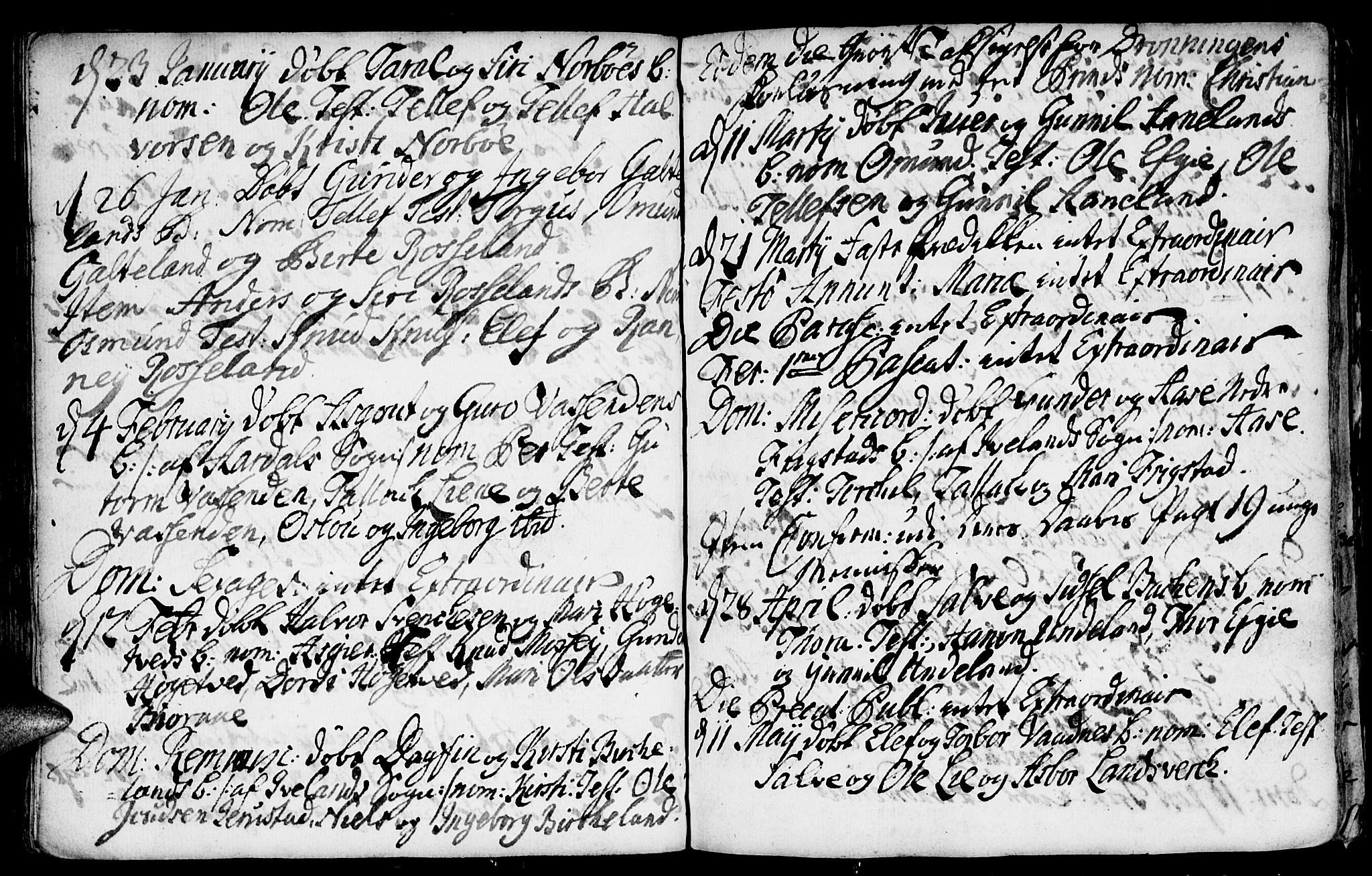 Evje sokneprestkontor, SAK/1111-0008/F/Fa/Faa/L0001: Parish register (official) no. A 1, 1705-1760, p. 126