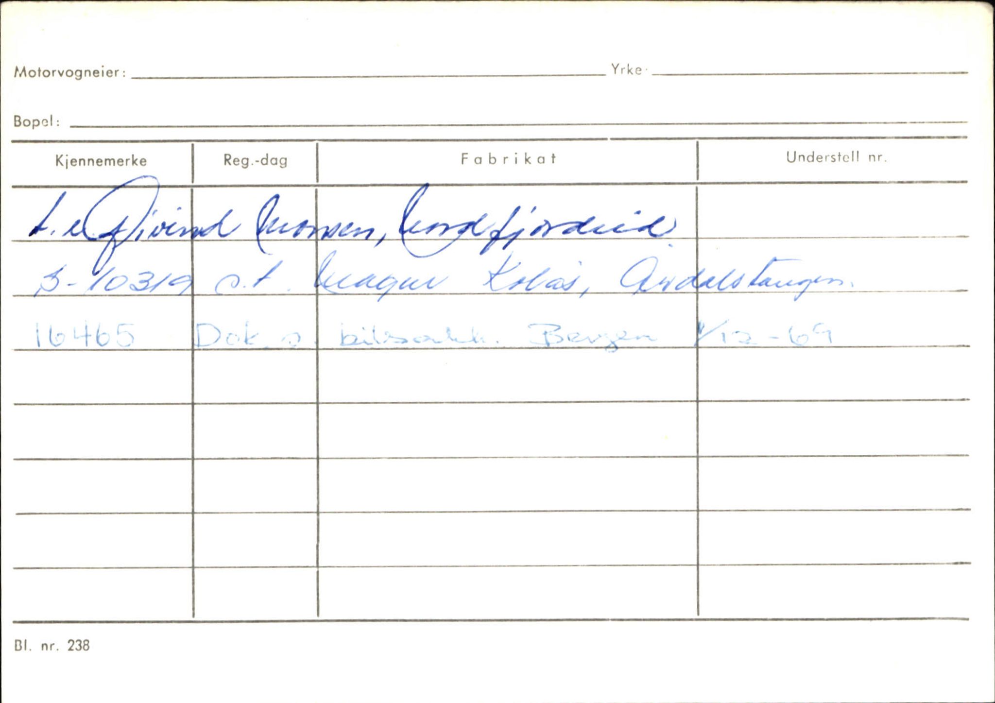 Statens vegvesen, Sogn og Fjordane vegkontor, SAB/A-5301/4/F/L0130: Eigarregister Eid T-Å. Høyanger A-O, 1945-1975, p. 2440