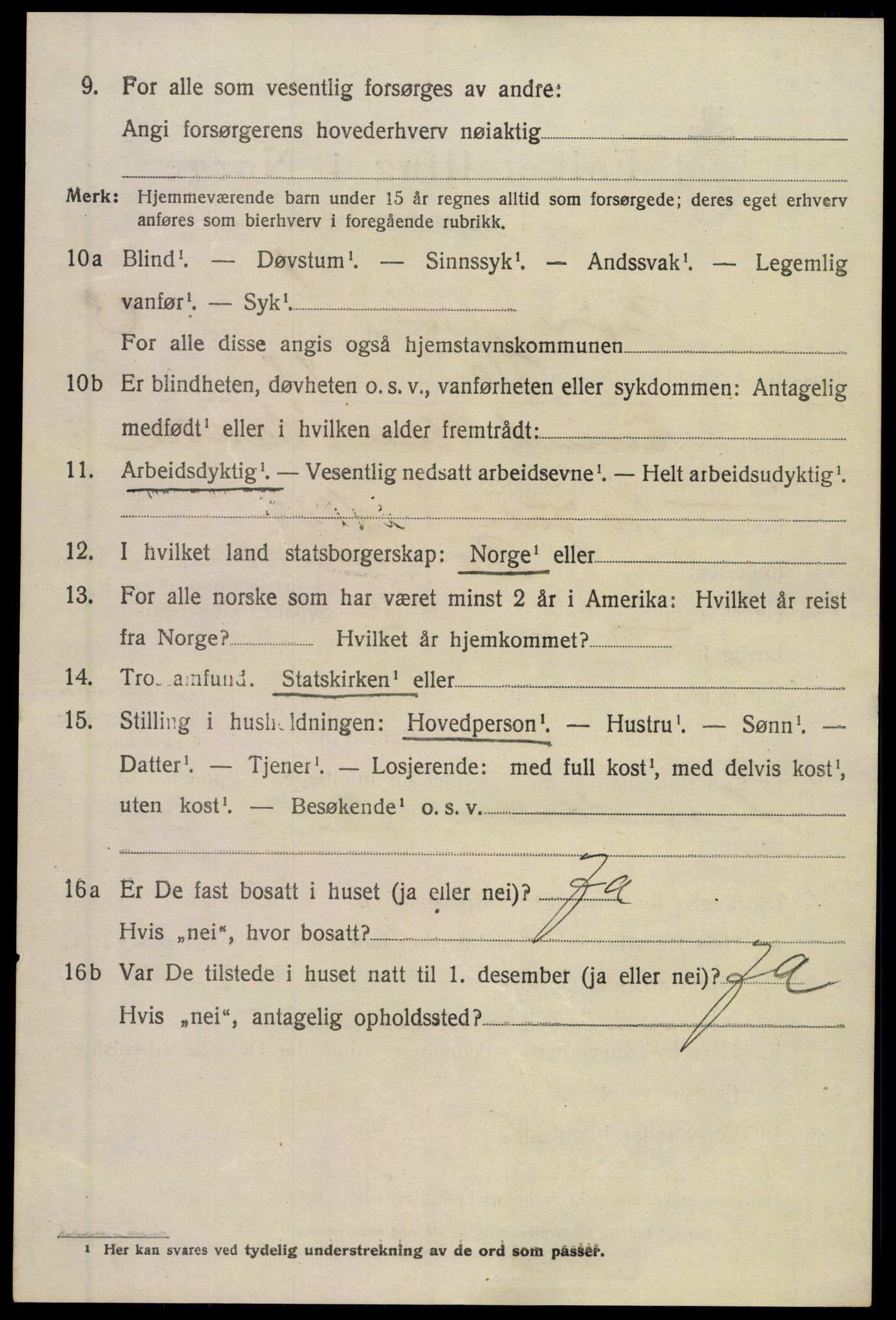 SAKO, 1920 census for Bø (Telemark), 1920, p. 2819