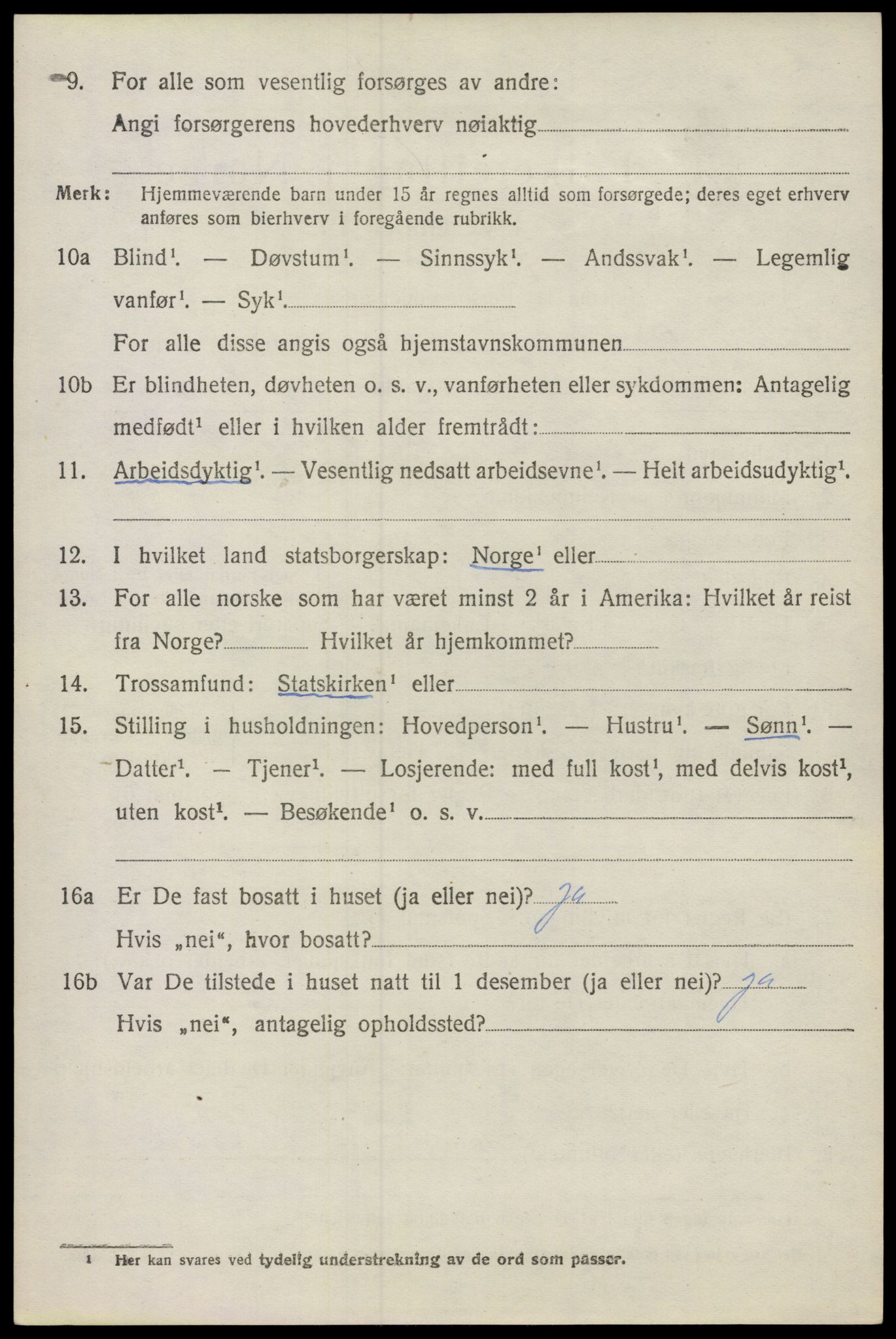 SAO, 1920 census for Våler, 1920, p. 2821