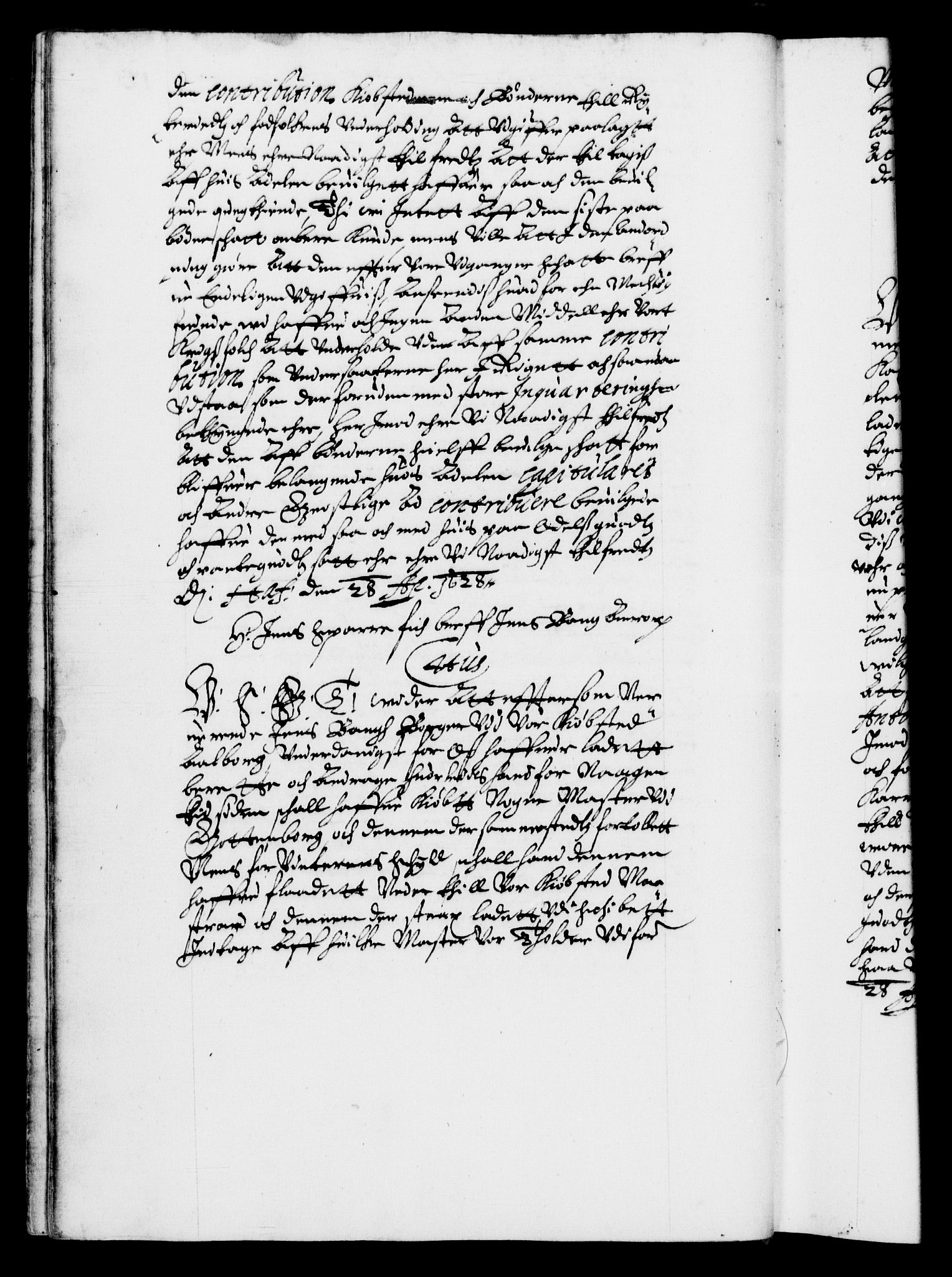 Danske Kanselli 1572-1799, RA/EA-3023/F/Fc/Fca/Fcab/L0005: Norske tegnelser (mikrofilm), 1628-1633, p. 12b