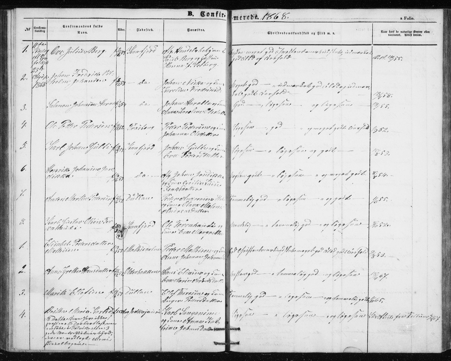 Alta sokneprestkontor, SATØ/S-1338/H/Hb/L0002.klokk: Parish register (copy) no. 2, 1856-1880, p. 109