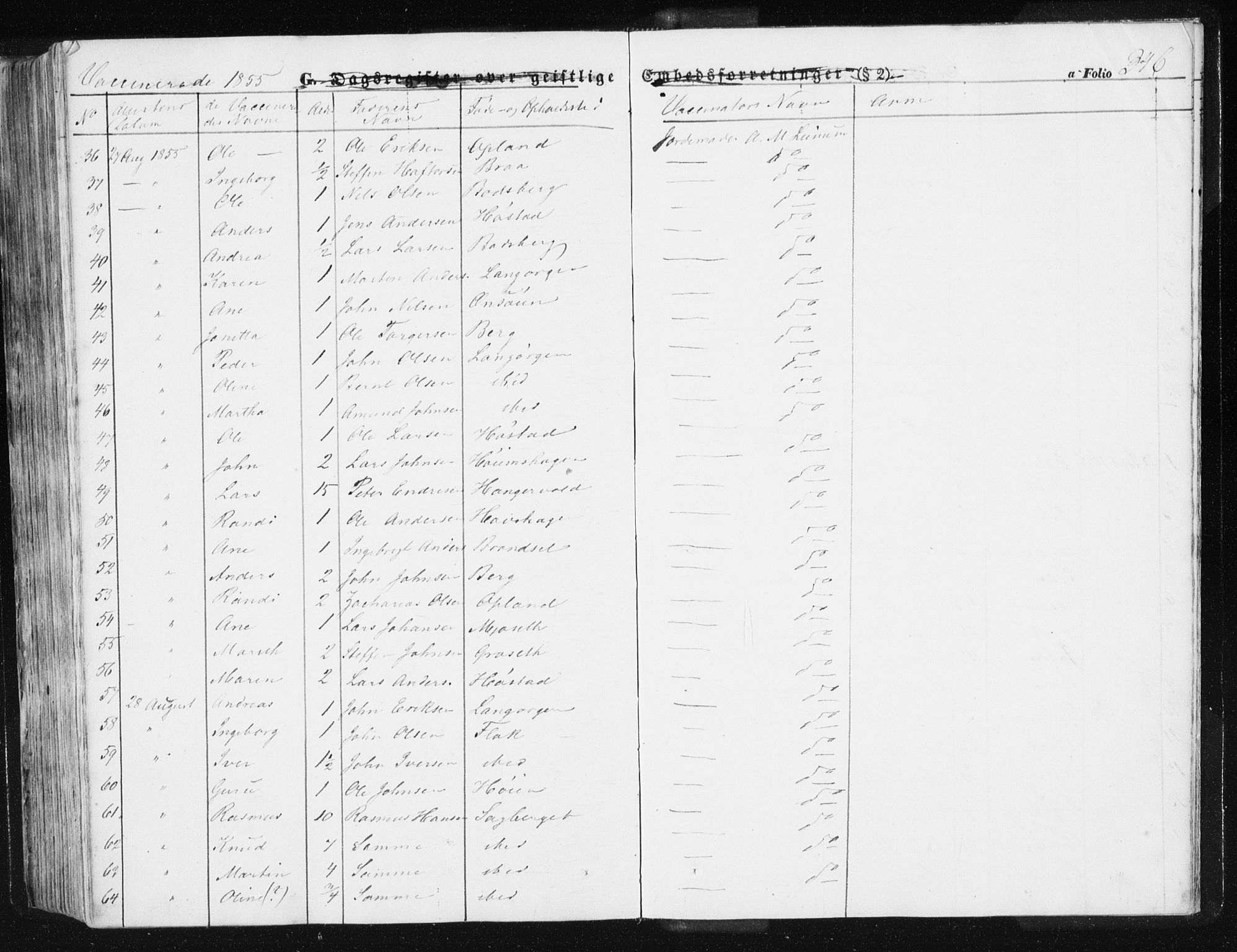Ministerialprotokoller, klokkerbøker og fødselsregistre - Sør-Trøndelag, SAT/A-1456/612/L0376: Parish register (official) no. 612A08, 1846-1859, p. 346