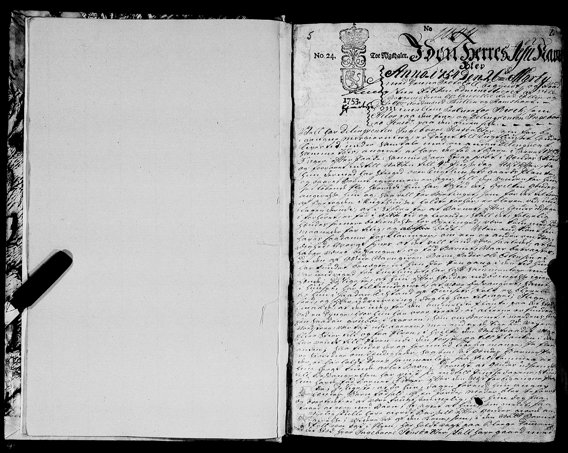 Trondheim magistrat, SAT/A-4372/A/Aa/L0016: Rådstueprotokoller, 1754-1772, p. 1