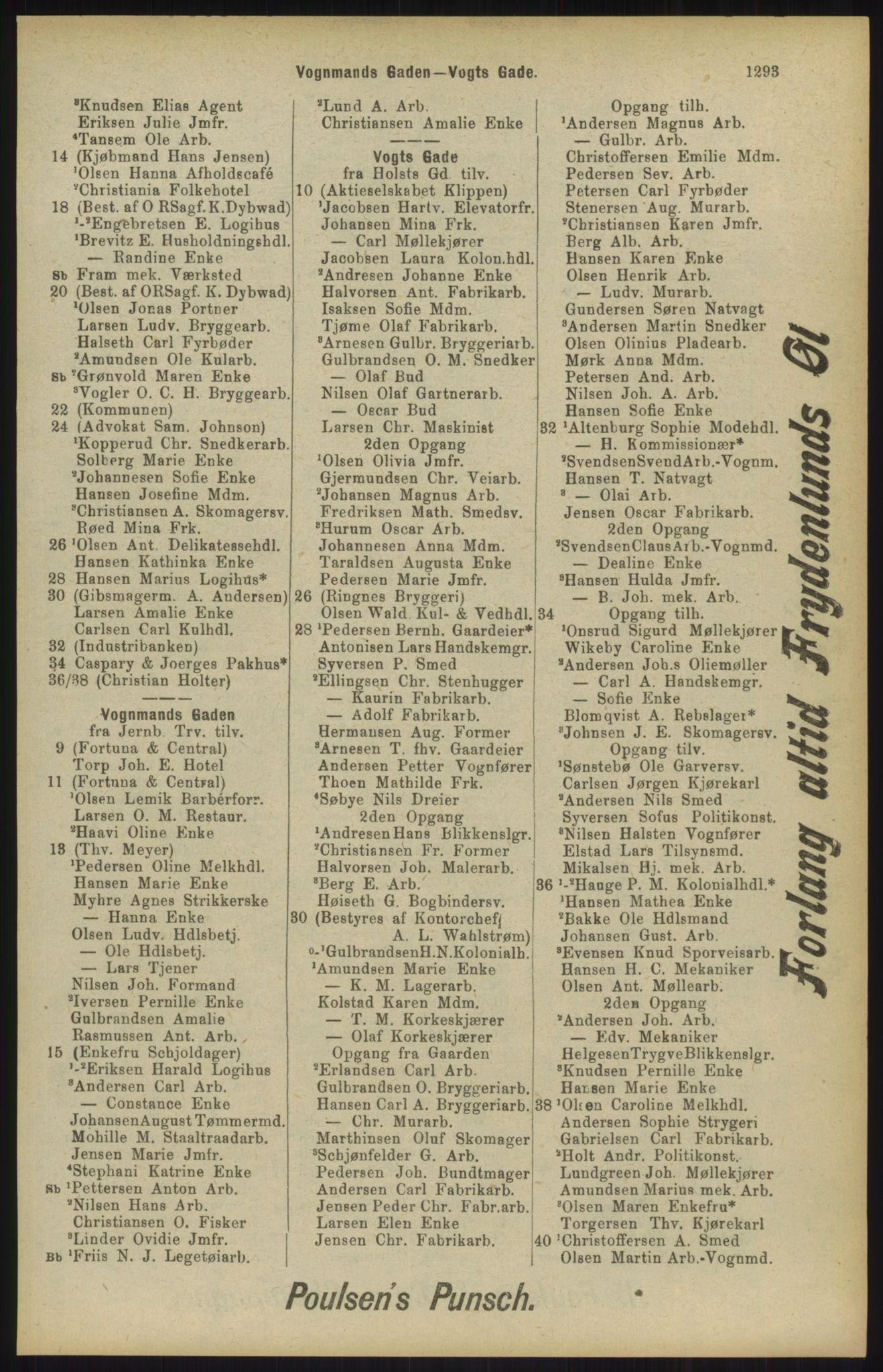 Kristiania/Oslo adressebok, PUBL/-, 1904, p. 1293