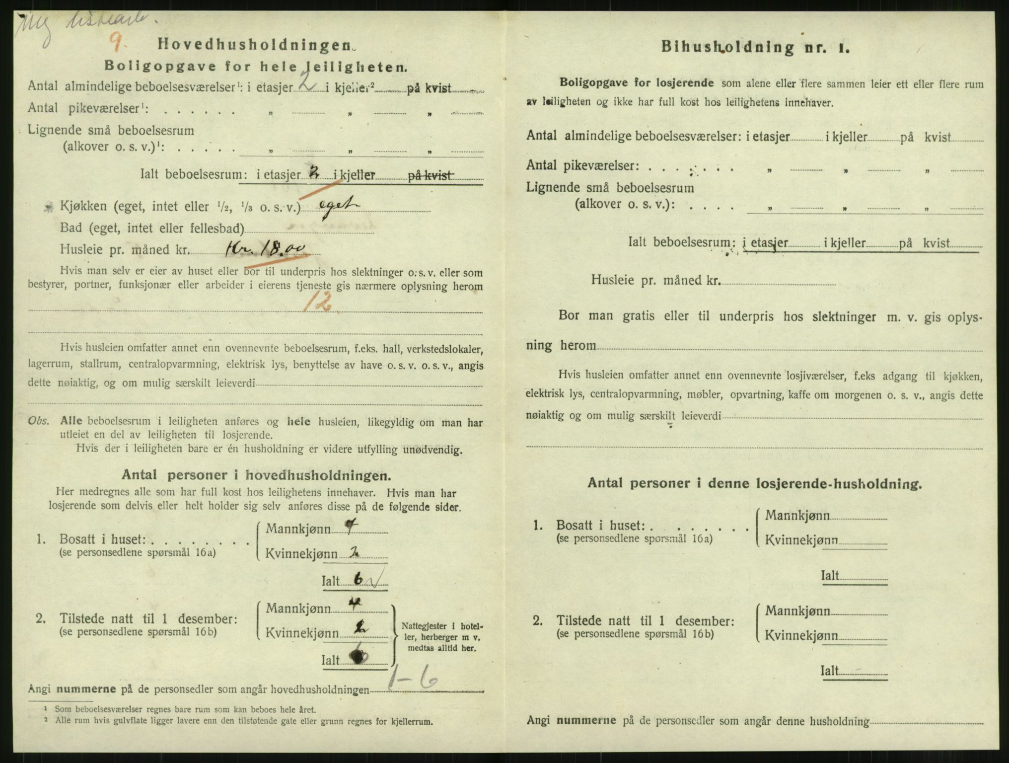 SAT, 1920 census for Levanger town, 1920, p. 1203