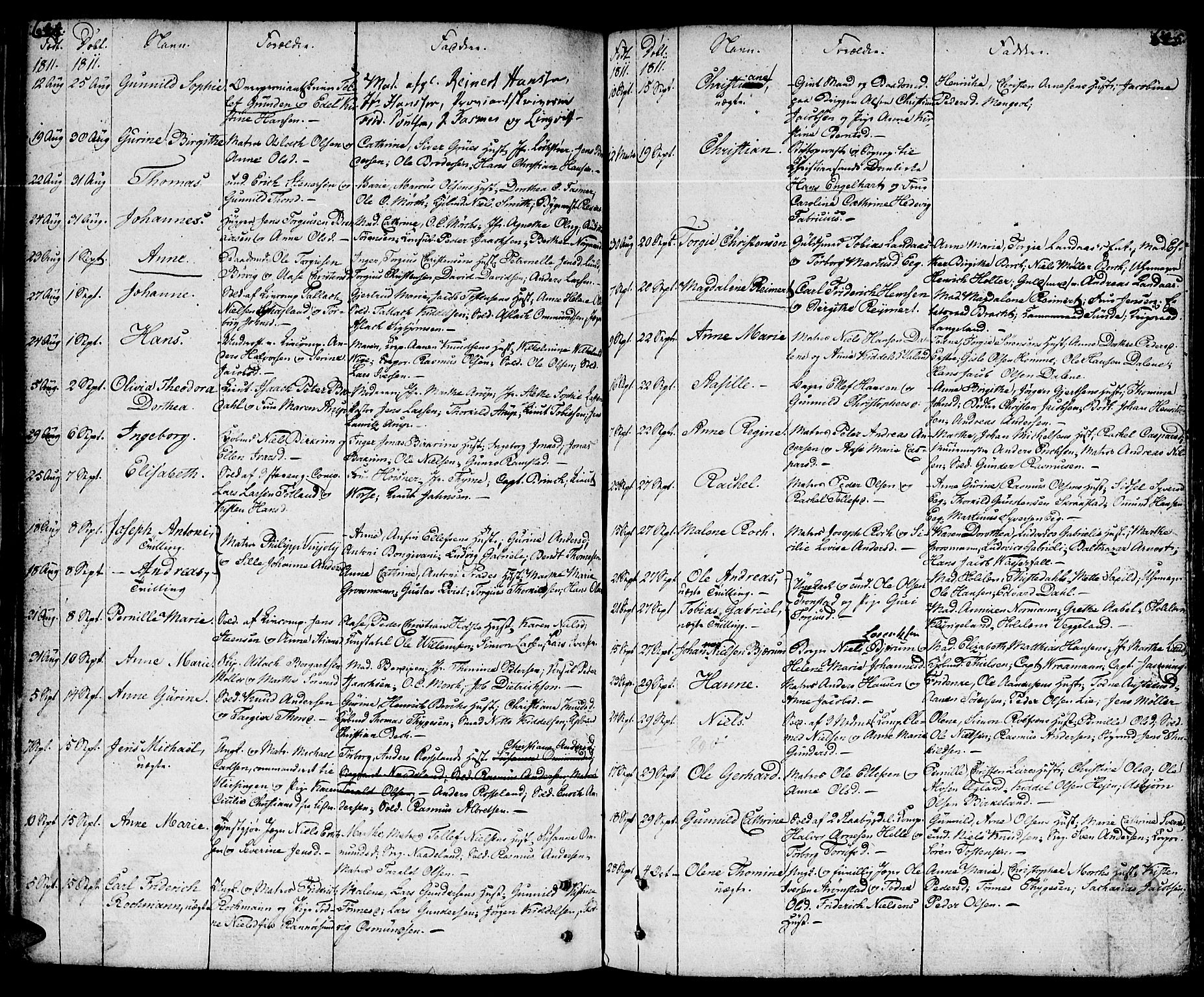 Kristiansand domprosti, SAK/1112-0006/F/Fa/L0003: Parish register (official) no. A 3, 1778-1818, p. 644-645