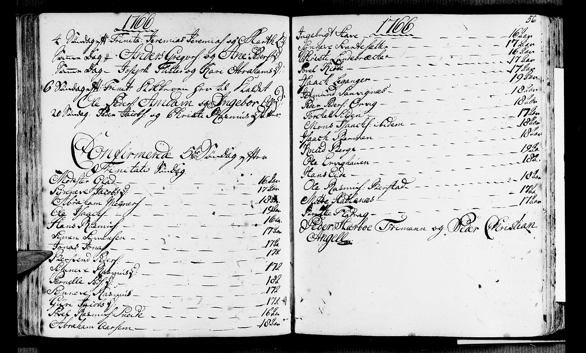 Selje sokneprestembete, AV/SAB-A-99938/H/Ha/Haa/Haaa: Parish register (official) no. A 5, 1760-1782, p. 56