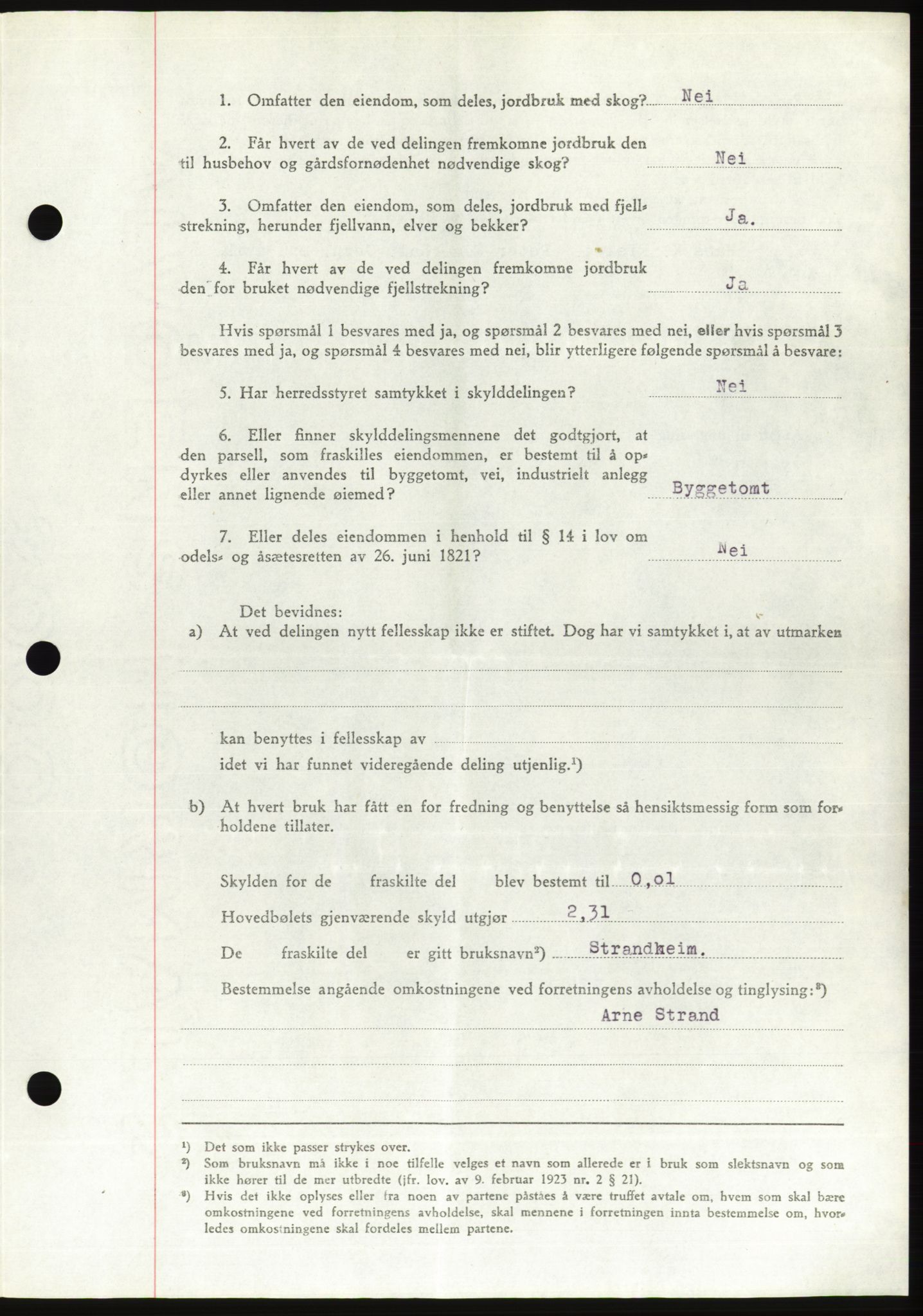 Søre Sunnmøre sorenskriveri, AV/SAT-A-4122/1/2/2C/L0078: Mortgage book no. 4A, 1946-1946, Diary no: : 609/1946