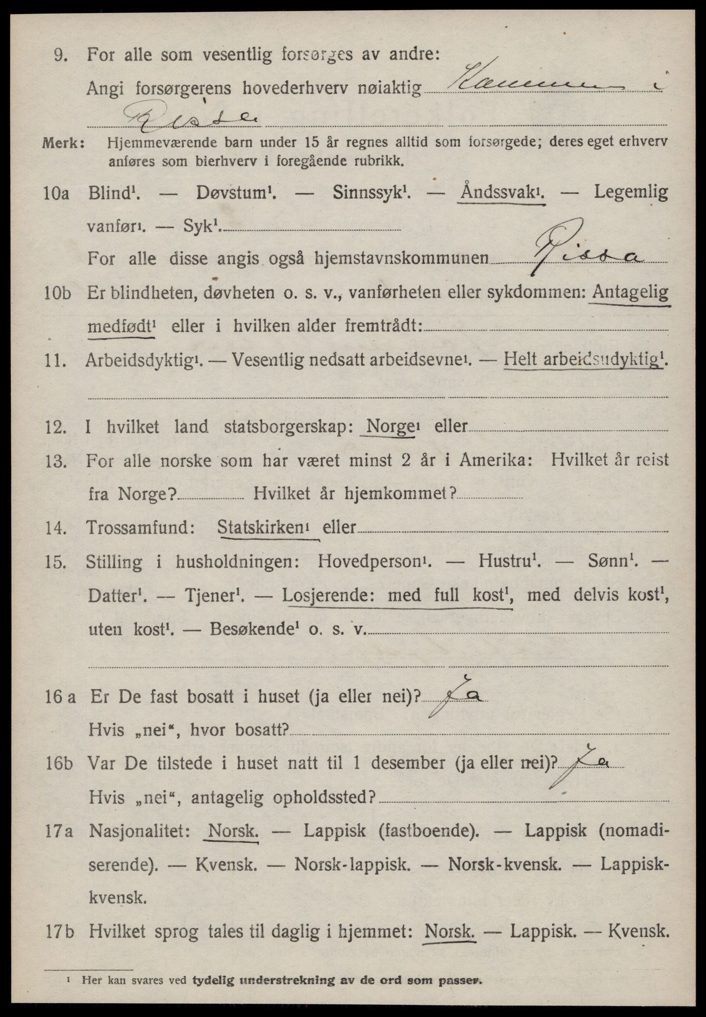 SAT, 1920 census for Rissa, 1920, p. 5532