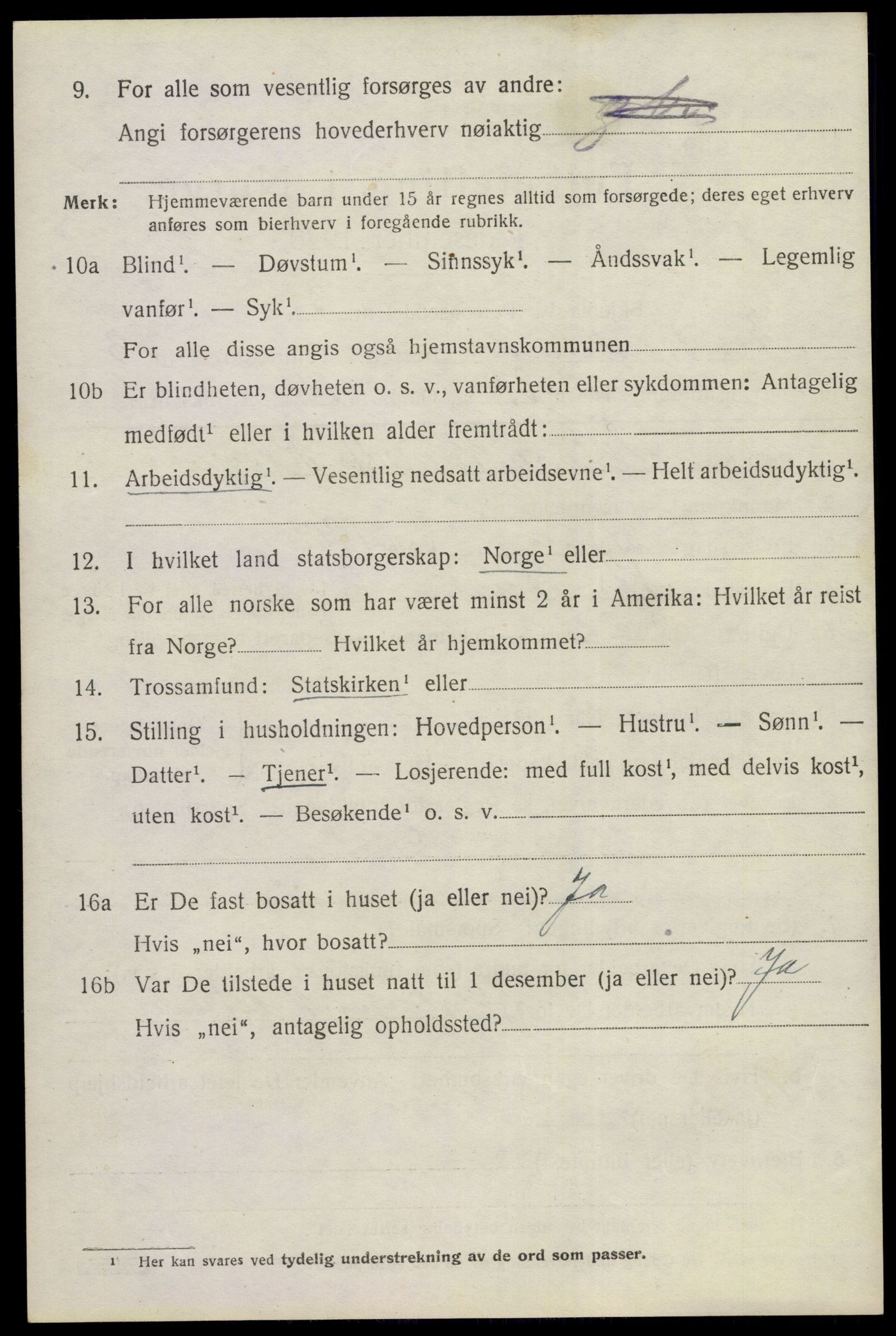 SAKO, 1920 census for Nes (Buskerud), 1920, p. 1923