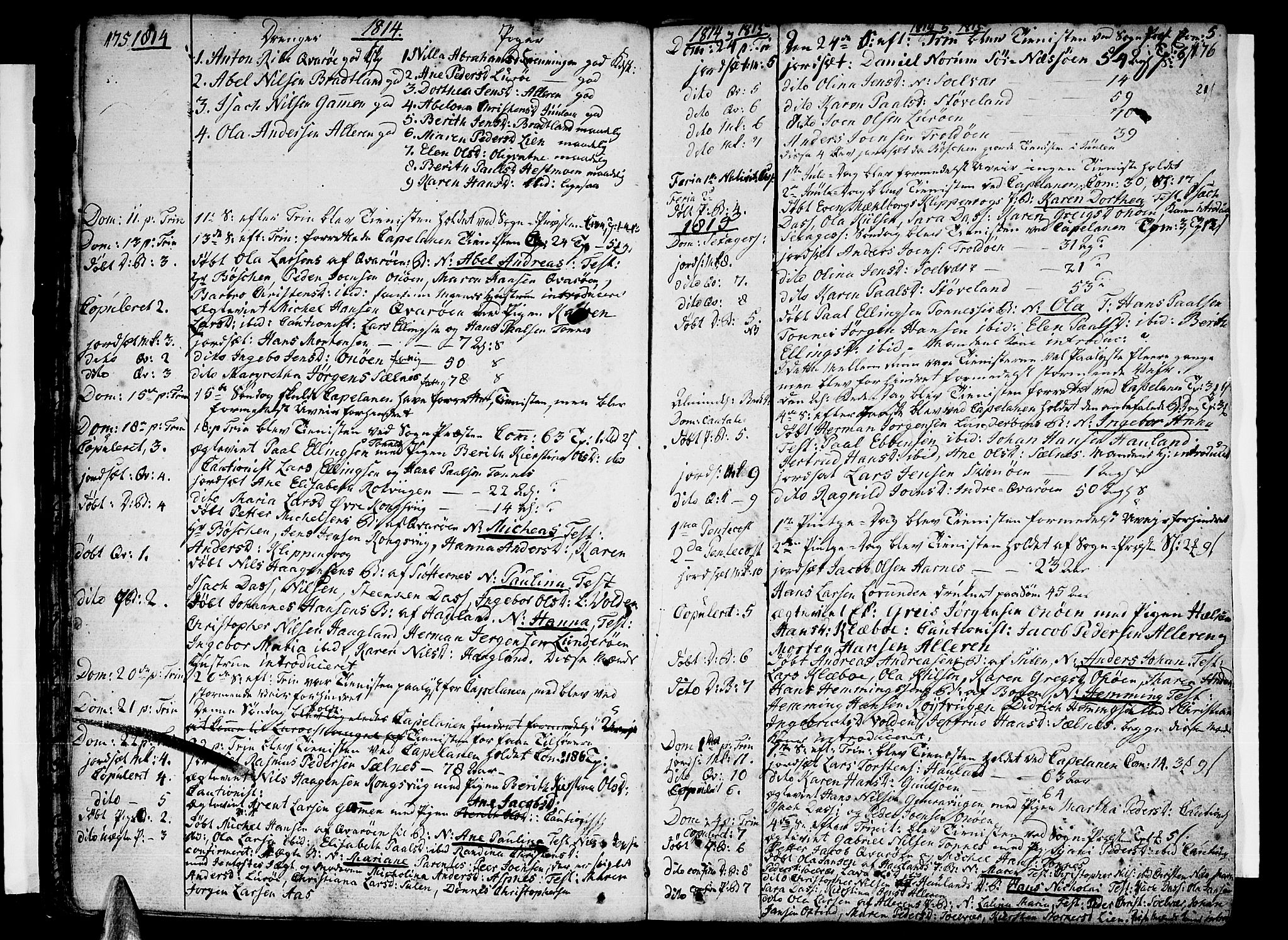 Ministerialprotokoller, klokkerbøker og fødselsregistre - Nordland, SAT/A-1459/839/L0563: Parish register (official) no. 839A01 /1, 1767-1824, p. 175-176