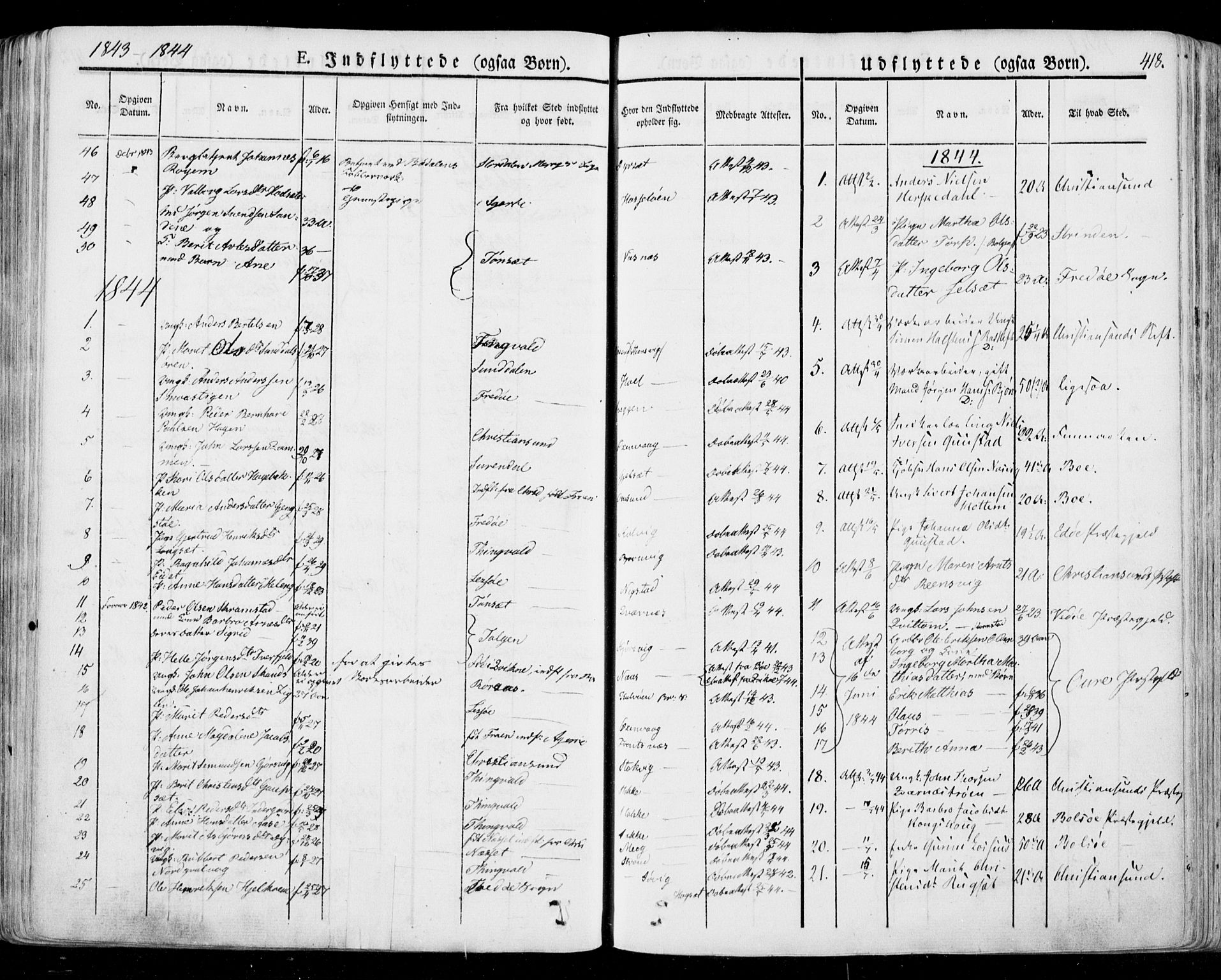 Ministerialprotokoller, klokkerbøker og fødselsregistre - Møre og Romsdal, SAT/A-1454/568/L0803: Parish register (official) no. 568A10, 1830-1853, p. 418