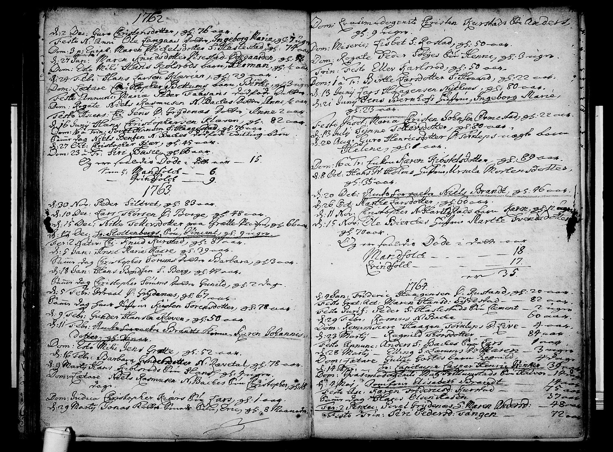 Våle kirkebøker, AV/SAKO-A-334/F/Fa/L0003: Parish register (official) no. I 3, 1732-1773, p. 144-145