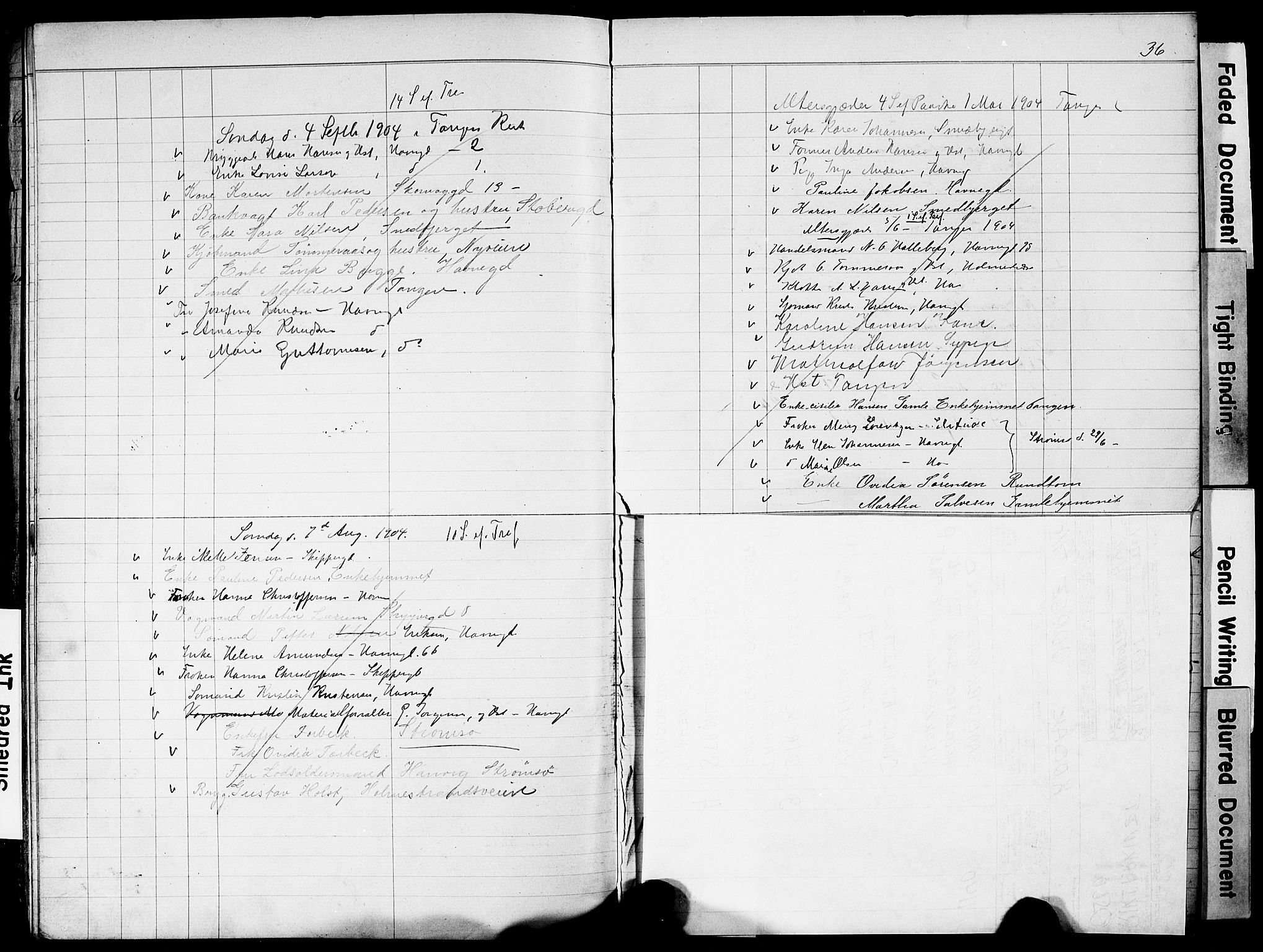 Strømsø kirkebøker, SAKO/A-246/Y/Yb/L0001: Parish register draft no. II 1, 1896-1904, p. 36