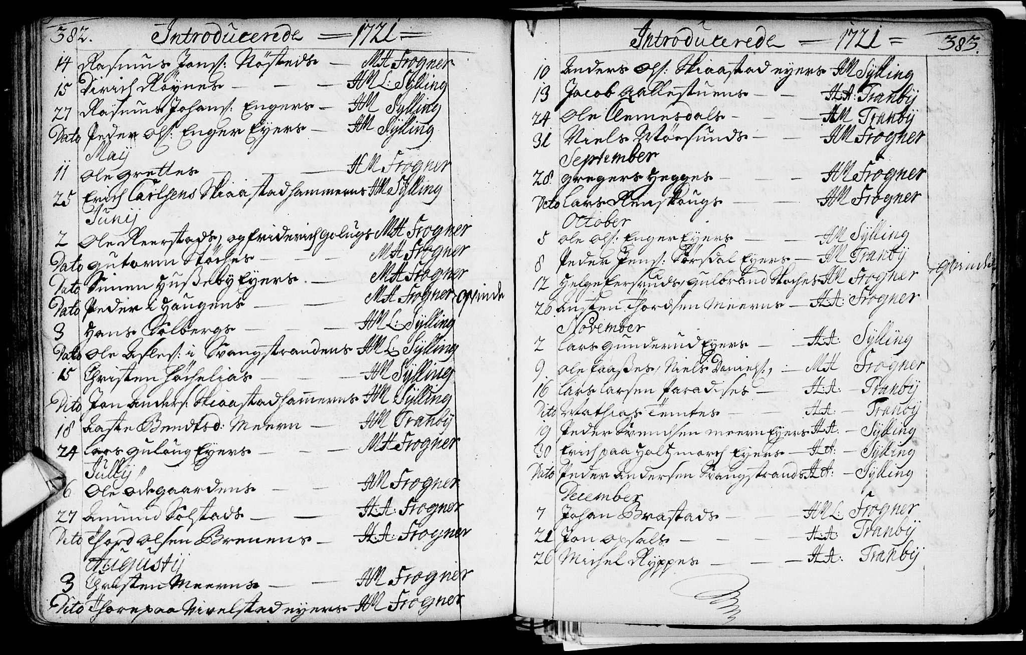 Lier kirkebøker, AV/SAKO-A-230/F/Fa/L0002: Parish register (official) no. I 2, 1701-1726, p. 382-383