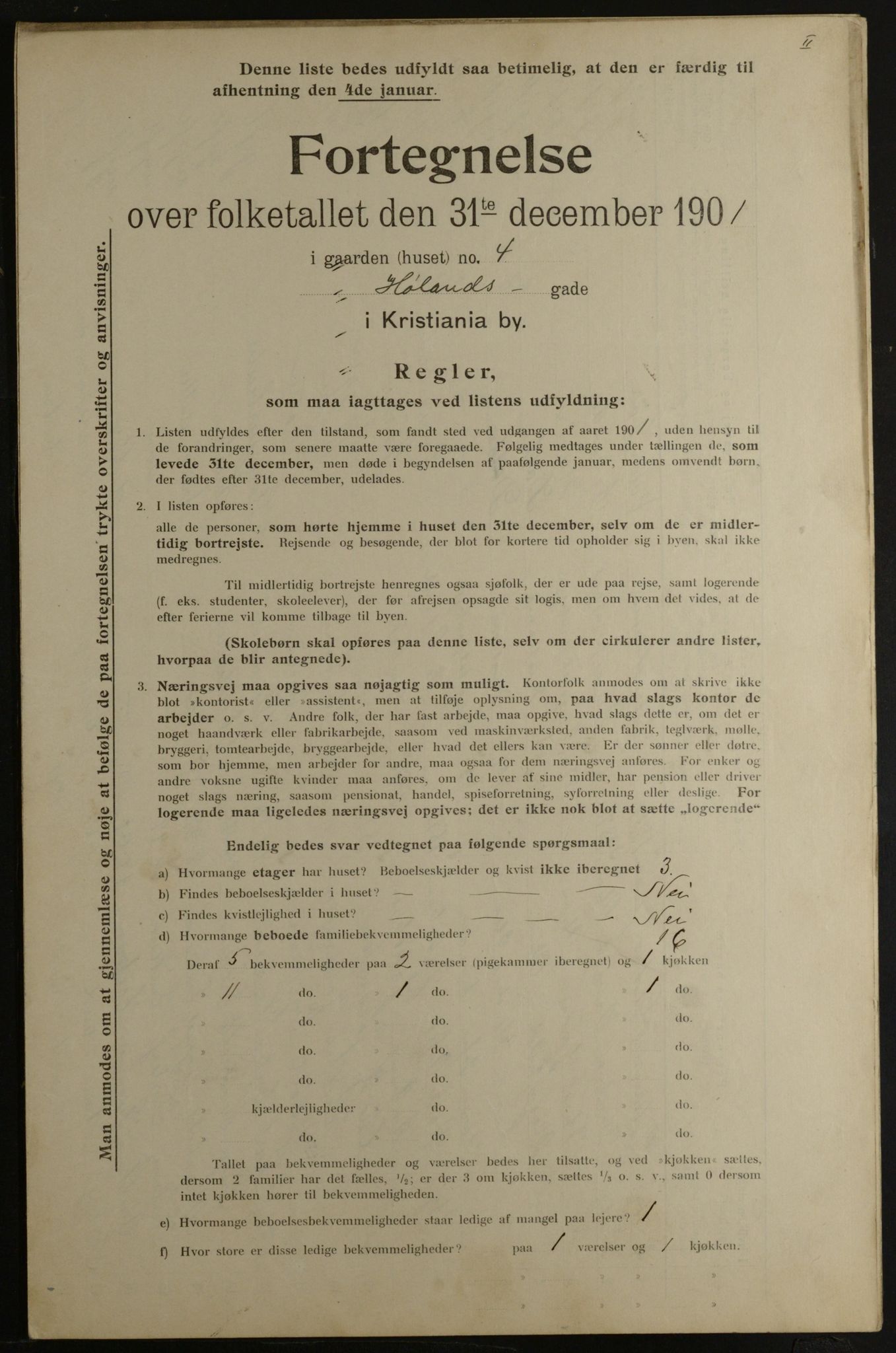 OBA, Municipal Census 1901 for Kristiania, 1901, p. 6667