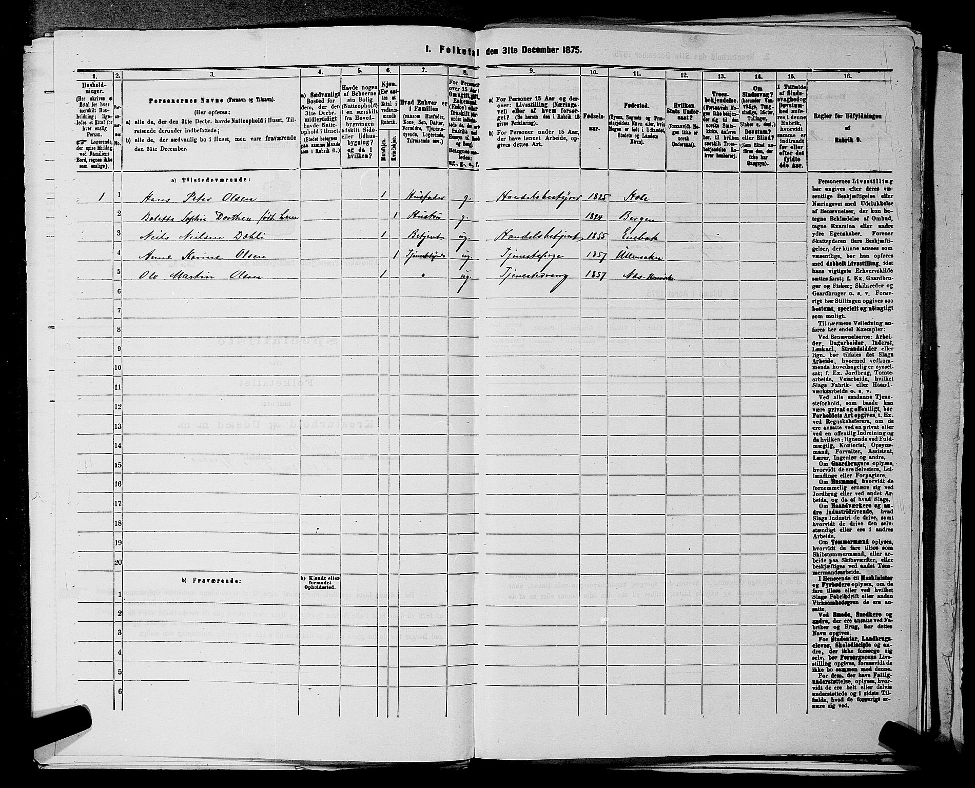 RA, 1875 census for 0235P Ullensaker, 1875, p. 1388