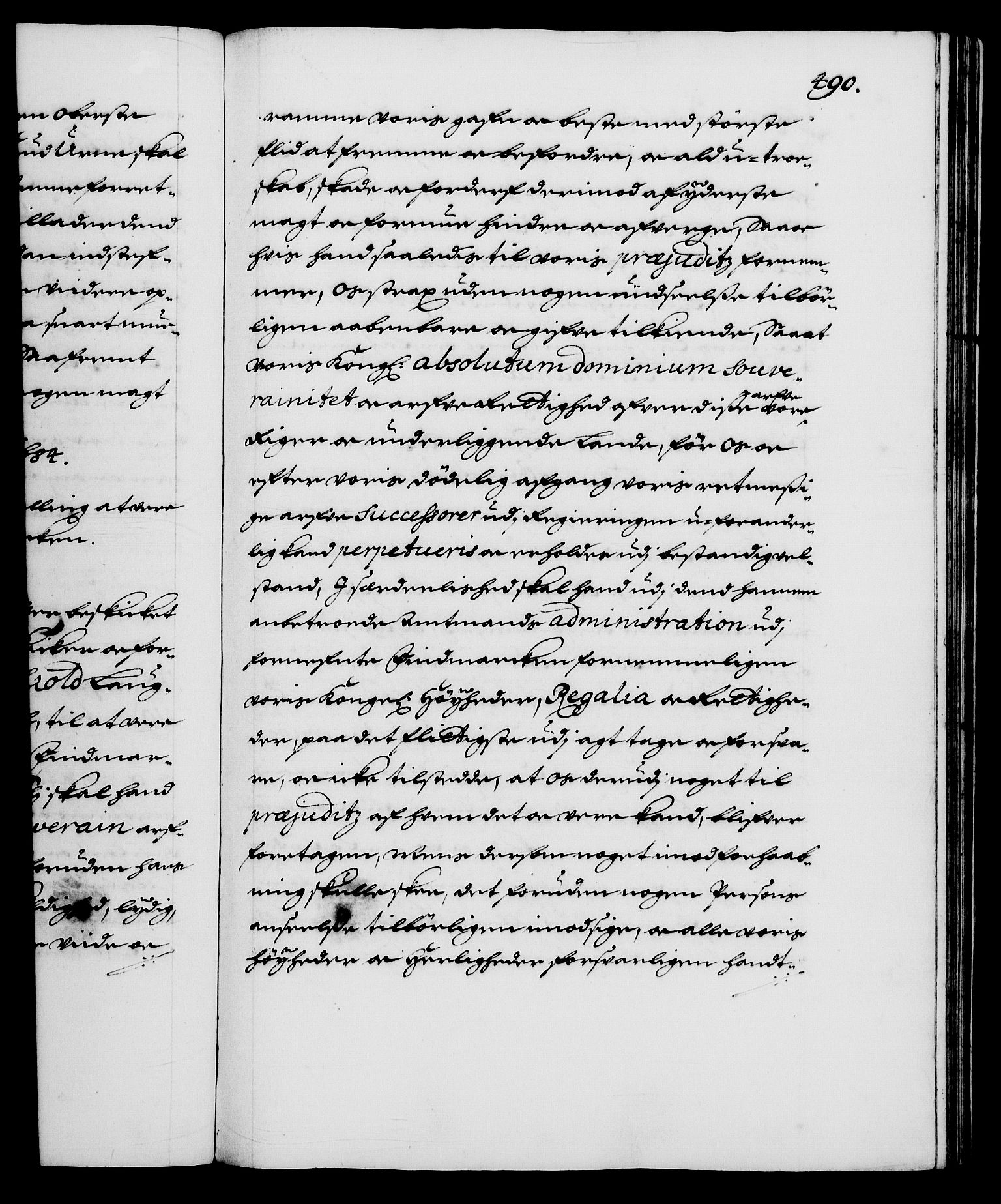 Danske Kanselli 1572-1799, RA/EA-3023/F/Fc/Fca/Fcaa/L0013: Norske registre (mikrofilm), 1681-1684, p. 490a