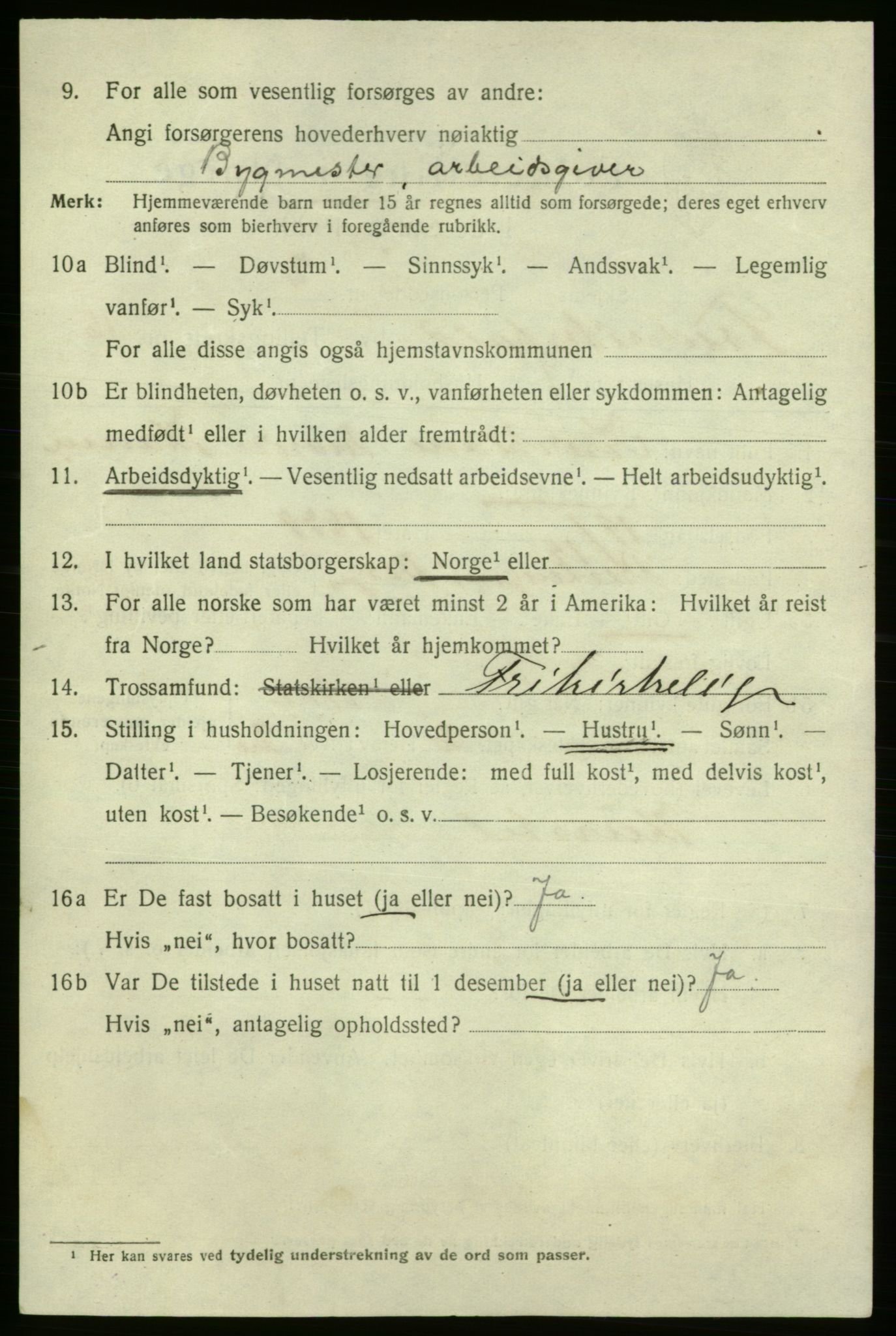 SAO, 1920 census for Fredrikshald, 1920, p. 25132