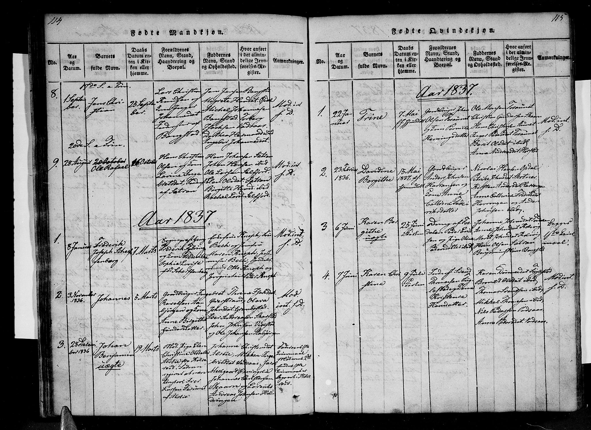 Ministerialprotokoller, klokkerbøker og fødselsregistre - Nordland, AV/SAT-A-1459/810/L0142: Parish register (official) no. 810A06 /1, 1819-1841, p. 114-115