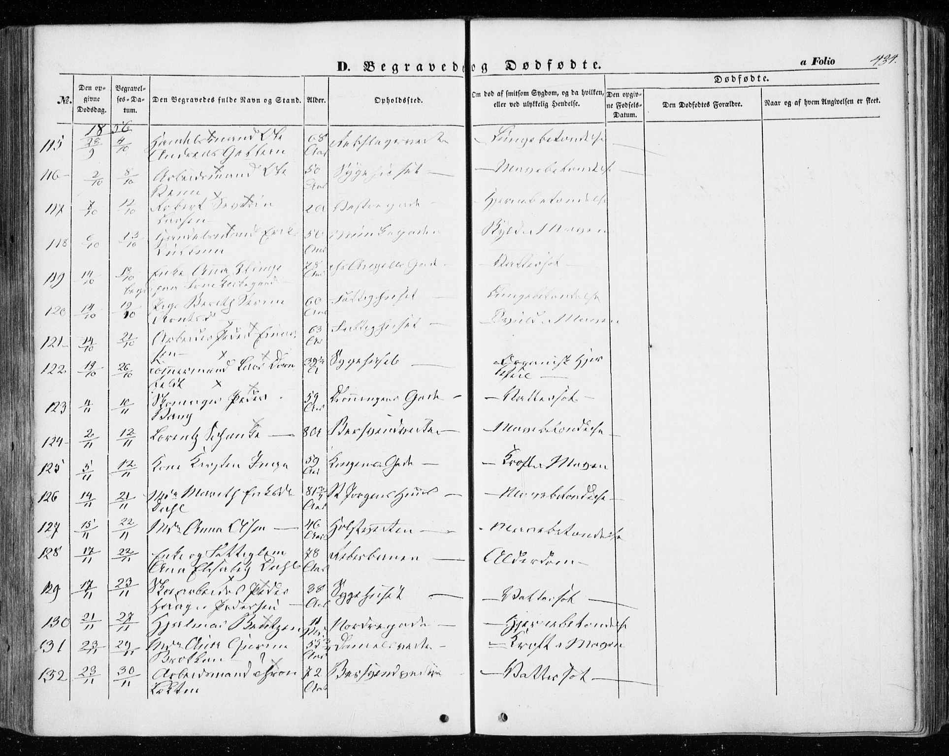 Ministerialprotokoller, klokkerbøker og fødselsregistre - Sør-Trøndelag, SAT/A-1456/601/L0051: Parish register (official) no. 601A19, 1848-1857, p. 434