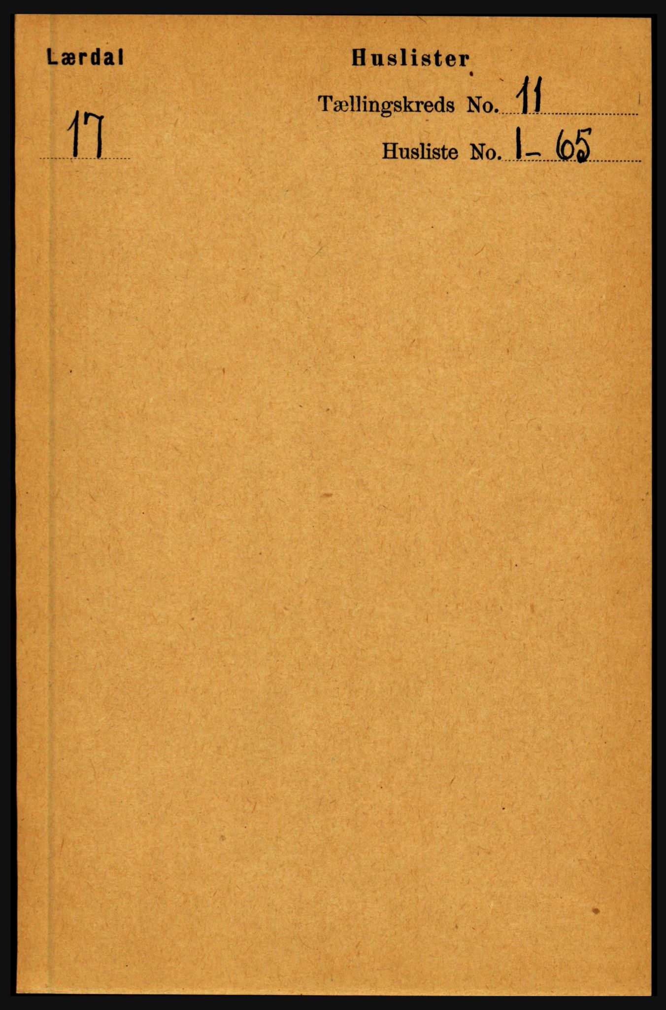 RA, 1891 census for 1422 Lærdal, 1891, p. 2096