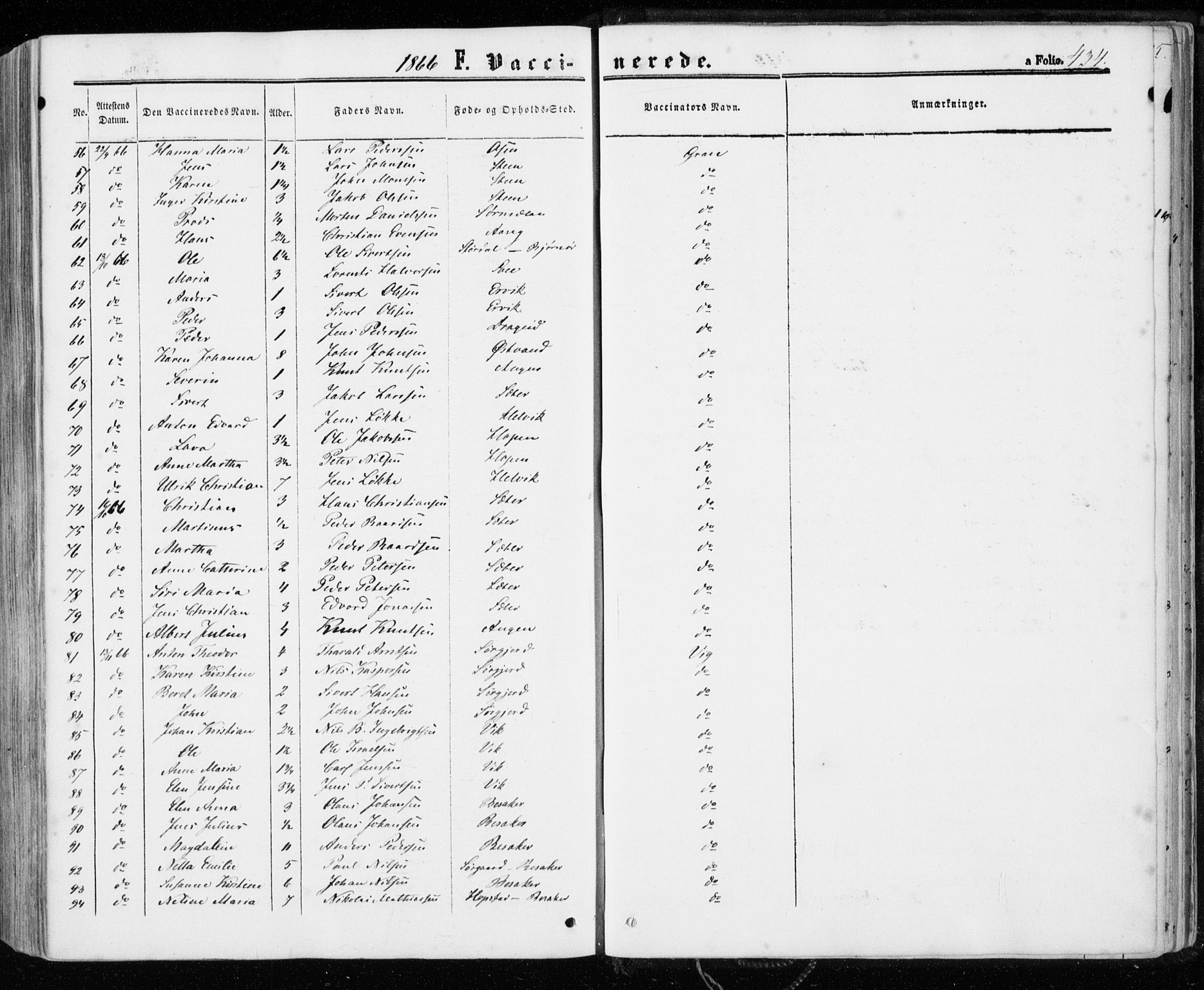Ministerialprotokoller, klokkerbøker og fødselsregistre - Sør-Trøndelag, SAT/A-1456/657/L0705: Parish register (official) no. 657A06, 1858-1867, p. 434