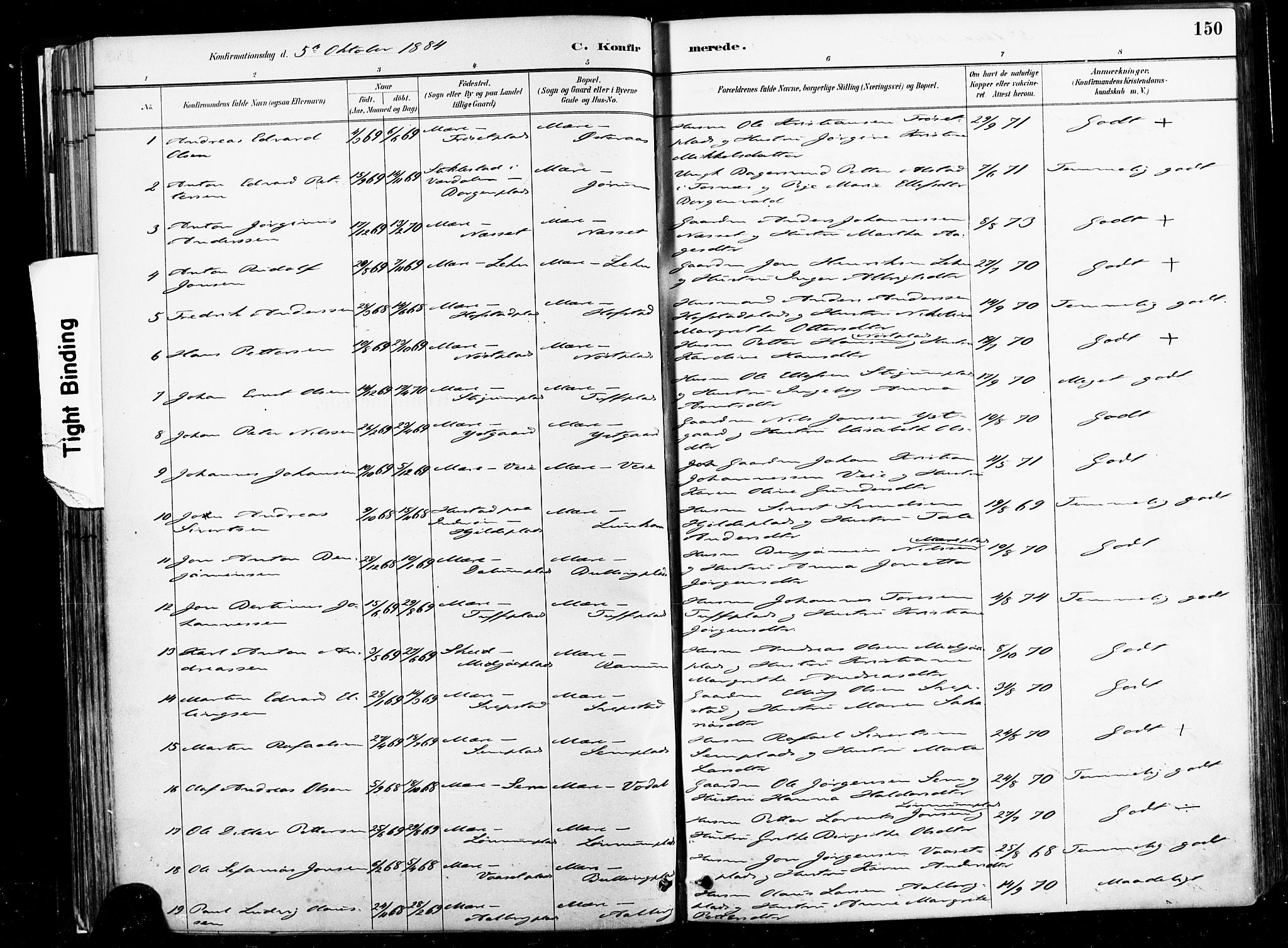 Ministerialprotokoller, klokkerbøker og fødselsregistre - Nord-Trøndelag, AV/SAT-A-1458/735/L0351: Parish register (official) no. 735A10, 1884-1908, p. 150